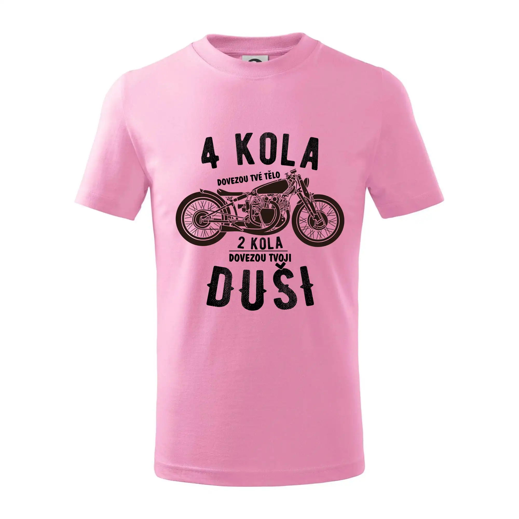 4 kolesá vs 2 kolesá - Tričko detské bavlnené