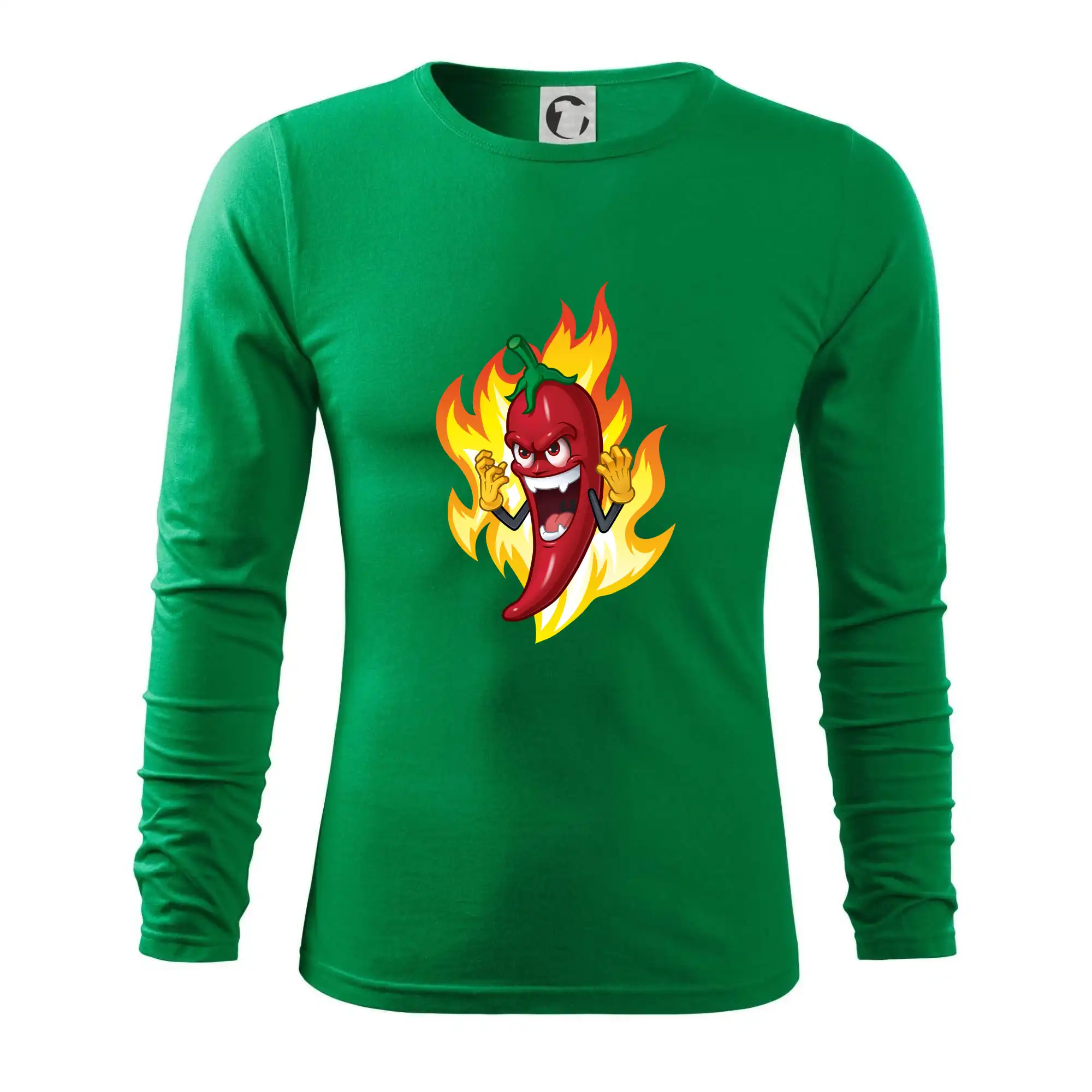 Chili paprička veľmi pálivá - Tričko s dlhým rukávom FIT-T long sleeve