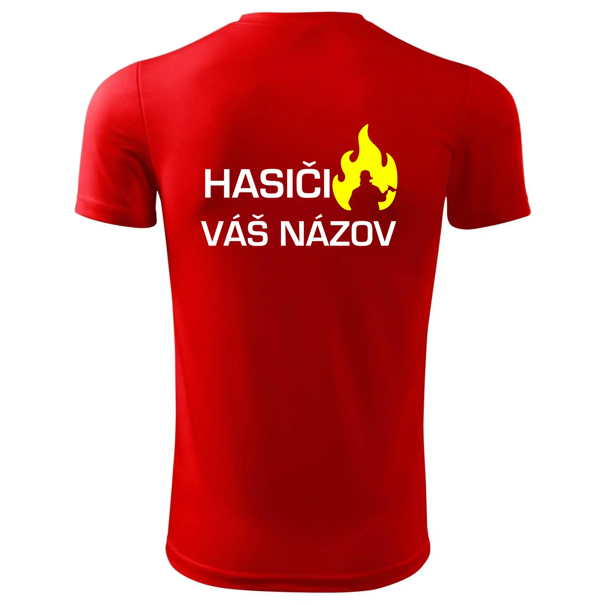 Hasiči - Váš názov - FLUO + Reflexná potlač