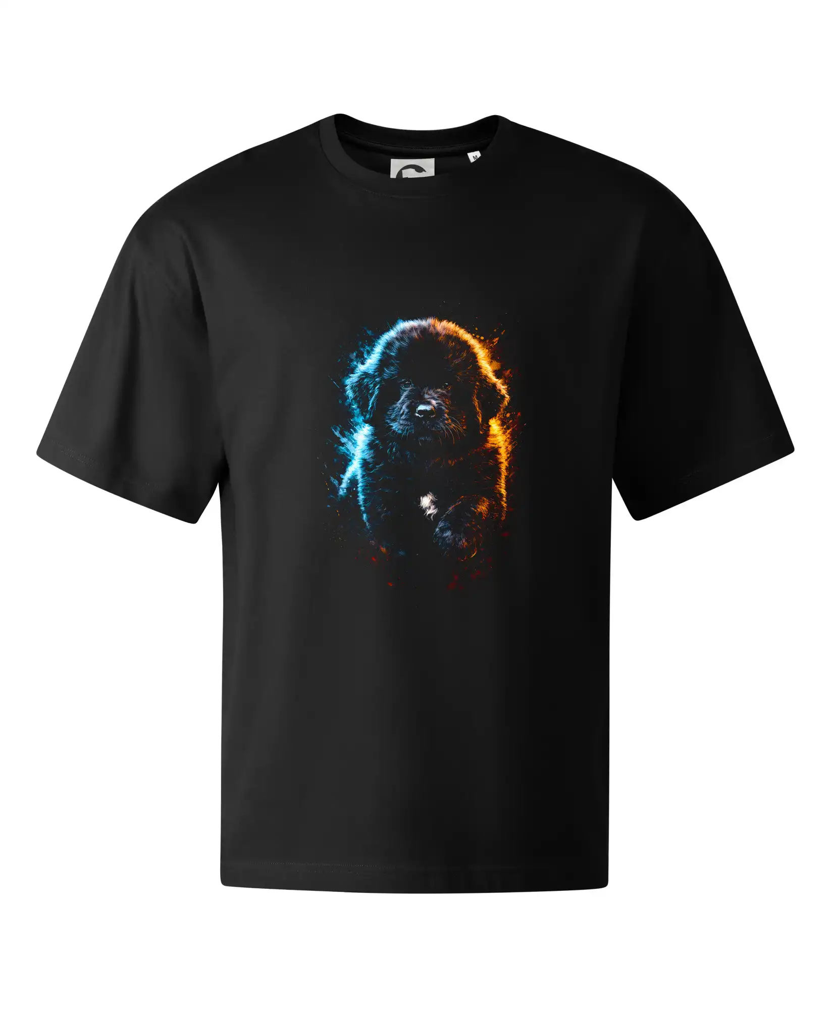 Ostatné psie plemená - Obrázok poltón novofundlandský pes - Stage unisex - OVERSIZE
