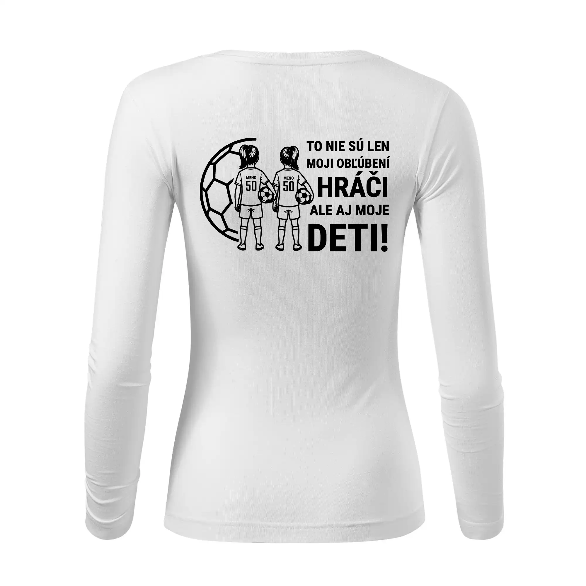 Futbalová mama - Dve dcéry (vaše meno a číslo)