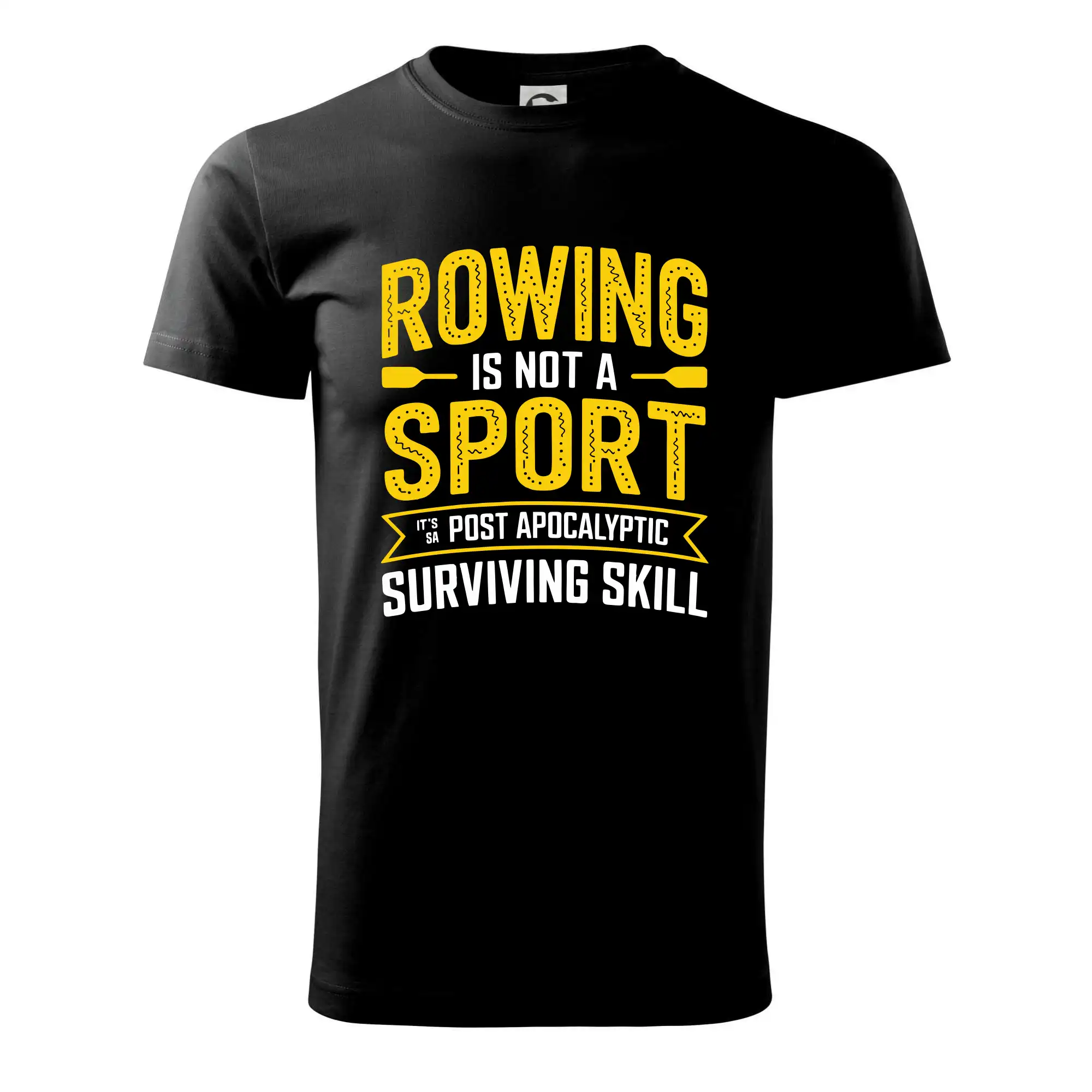 Vodácke tričká - Rowing is not a sport it's a post apocalyptic surviving skill - Klasické pánske tričko vyššej gramáže