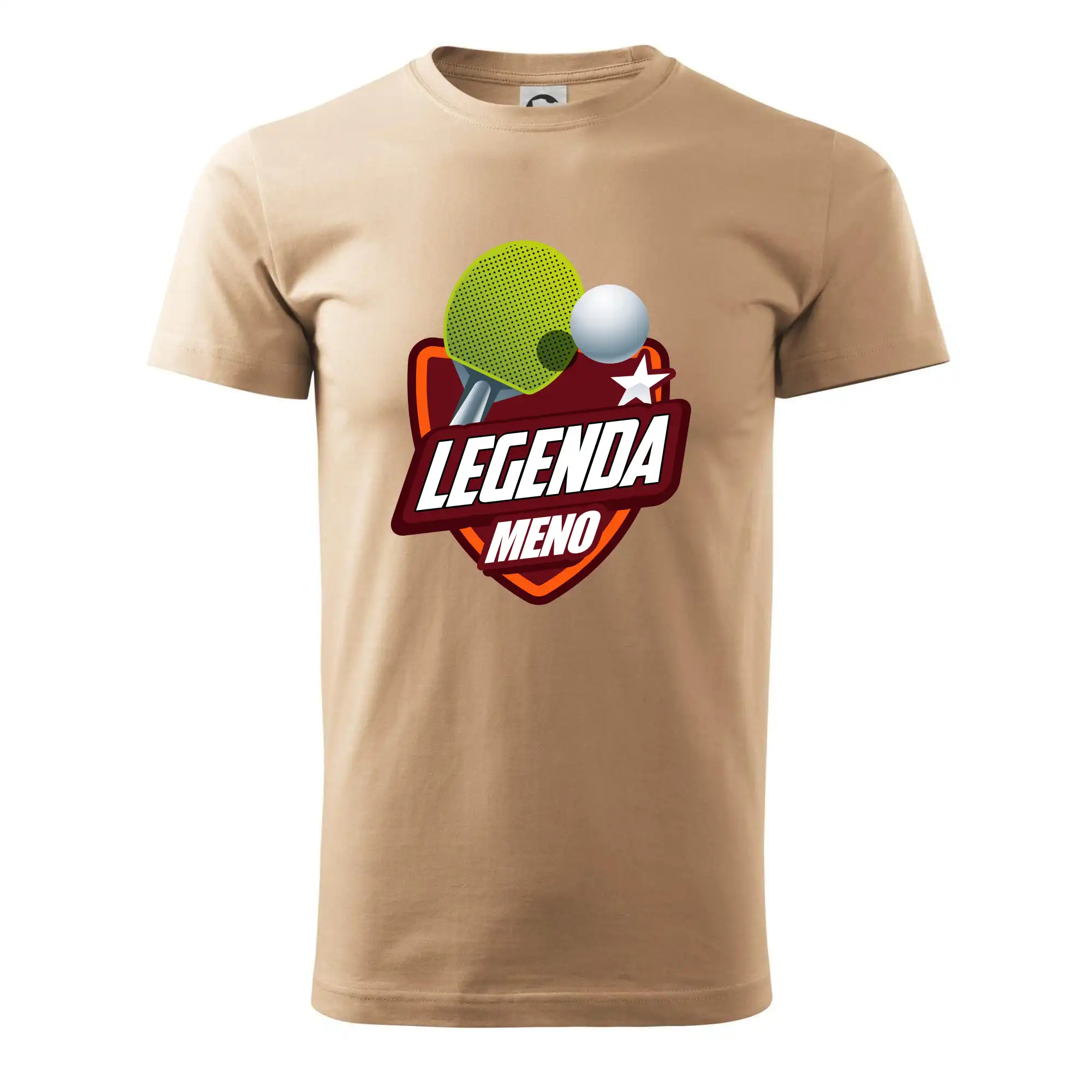 Ostatné športy - Stolný tenis - legenda a meno - Pánske tričko nižšej gramáže