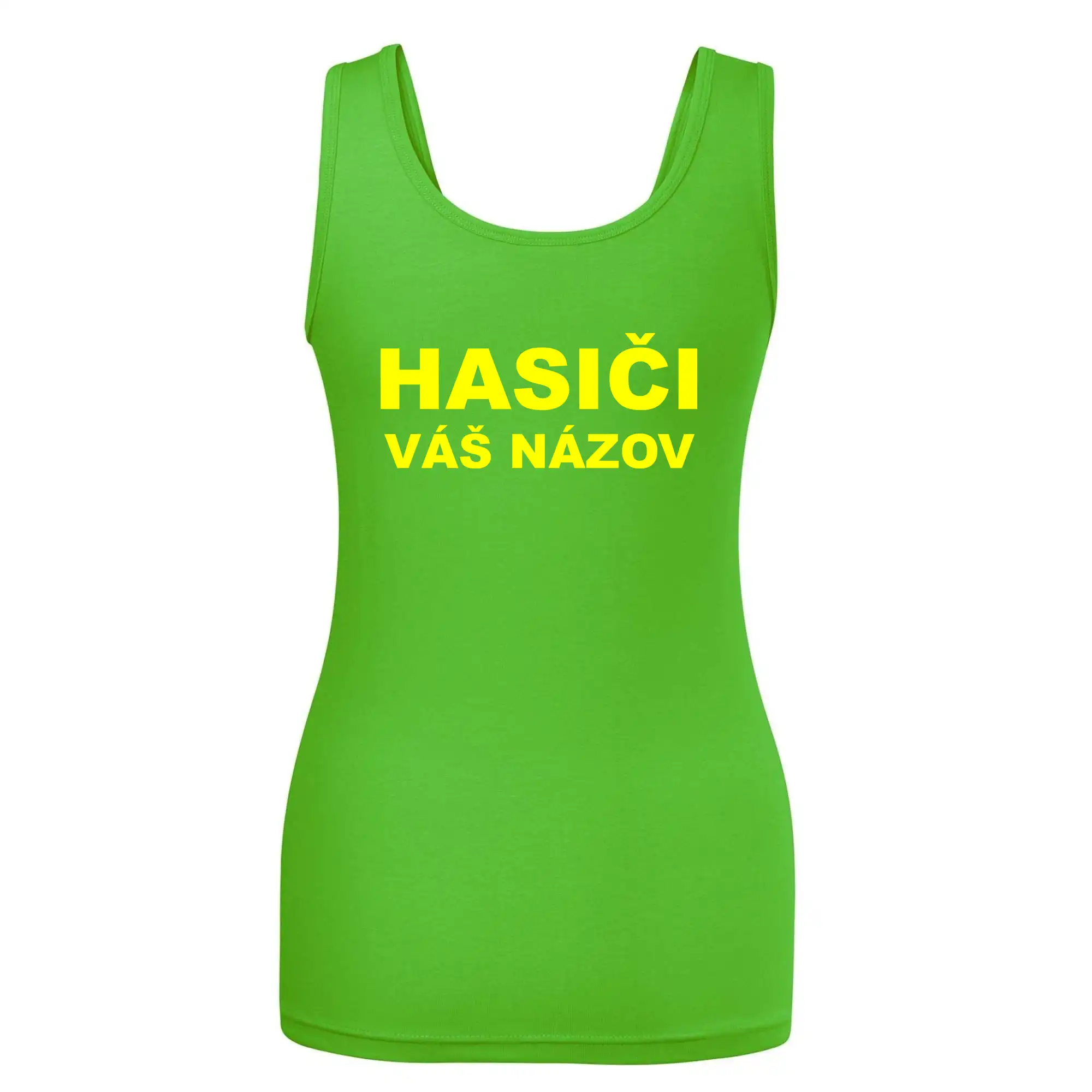 Hasiči - žltý nápis - váš názov zboru