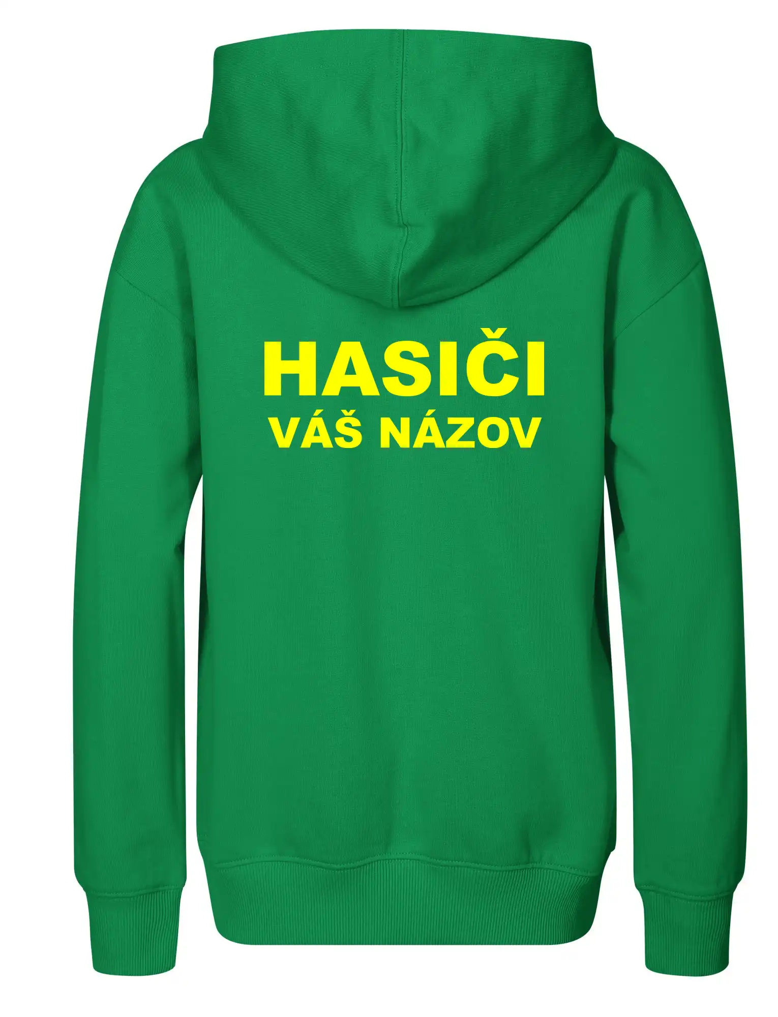 Hasiči - žltý nápis - váš názov zboru