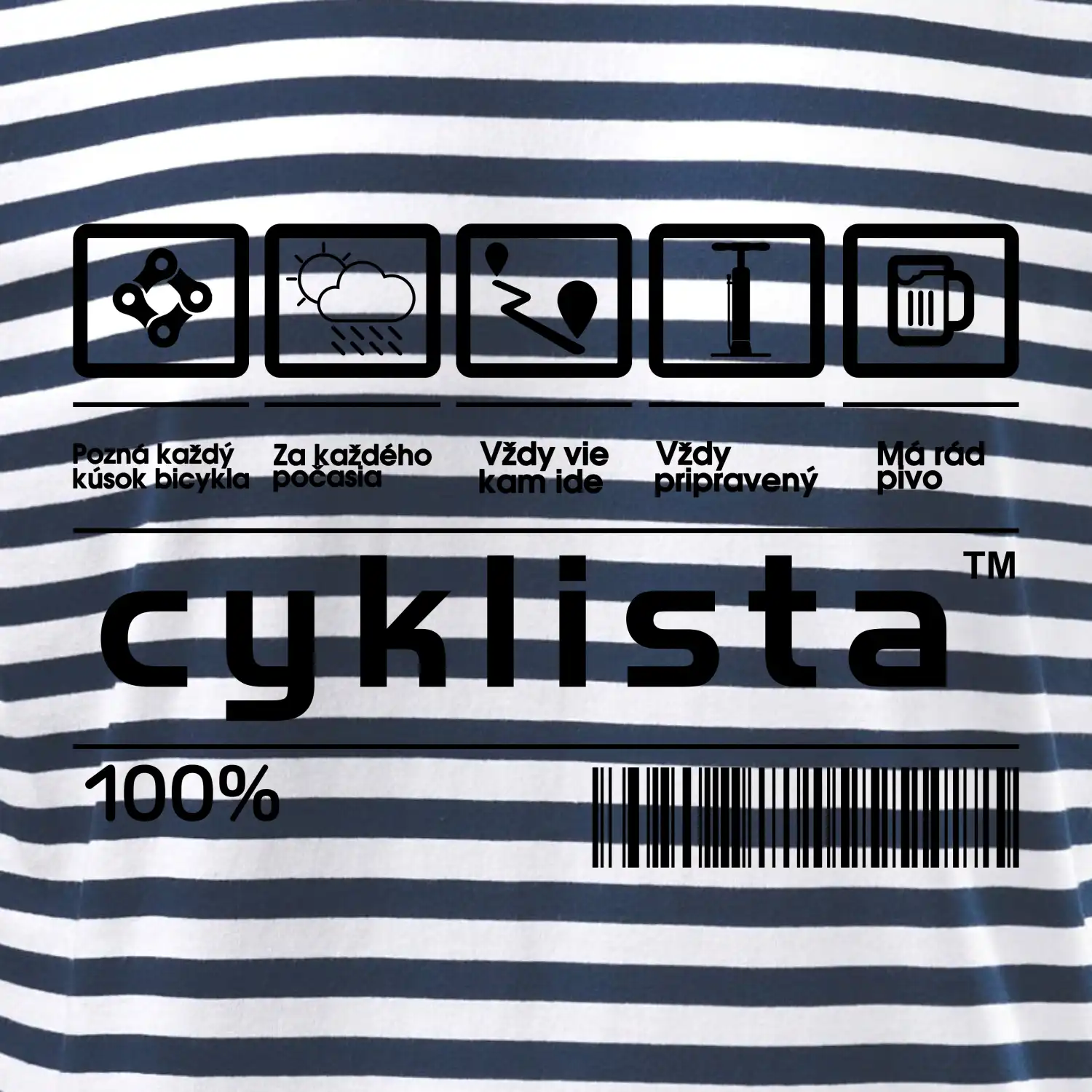 Čiarový kód - cyklista
