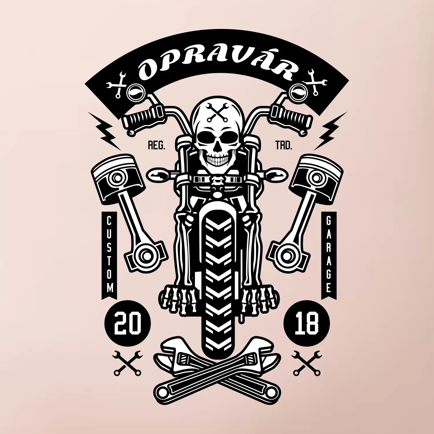 Motorkár  lebka opravár