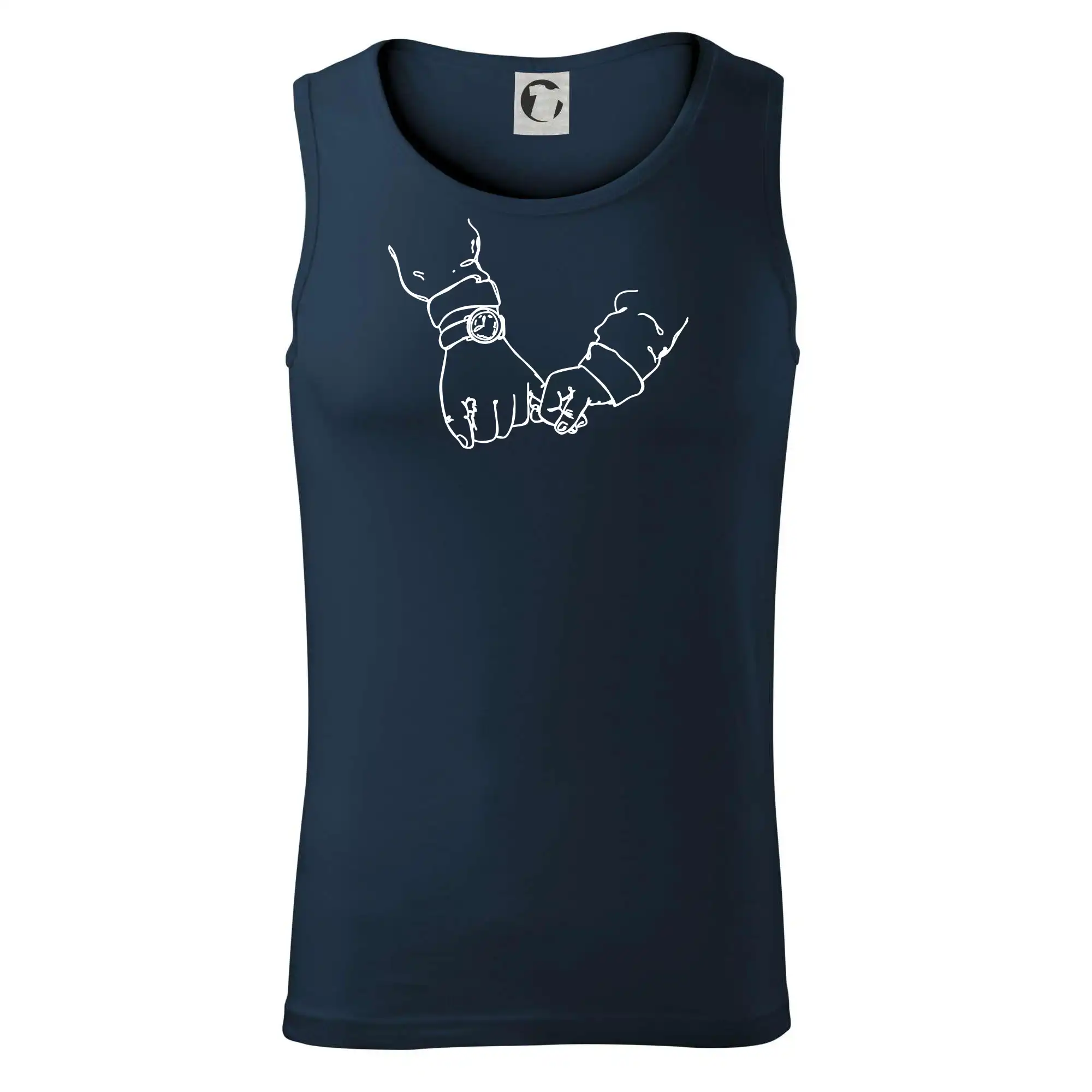 Táta a syn ruce obrys