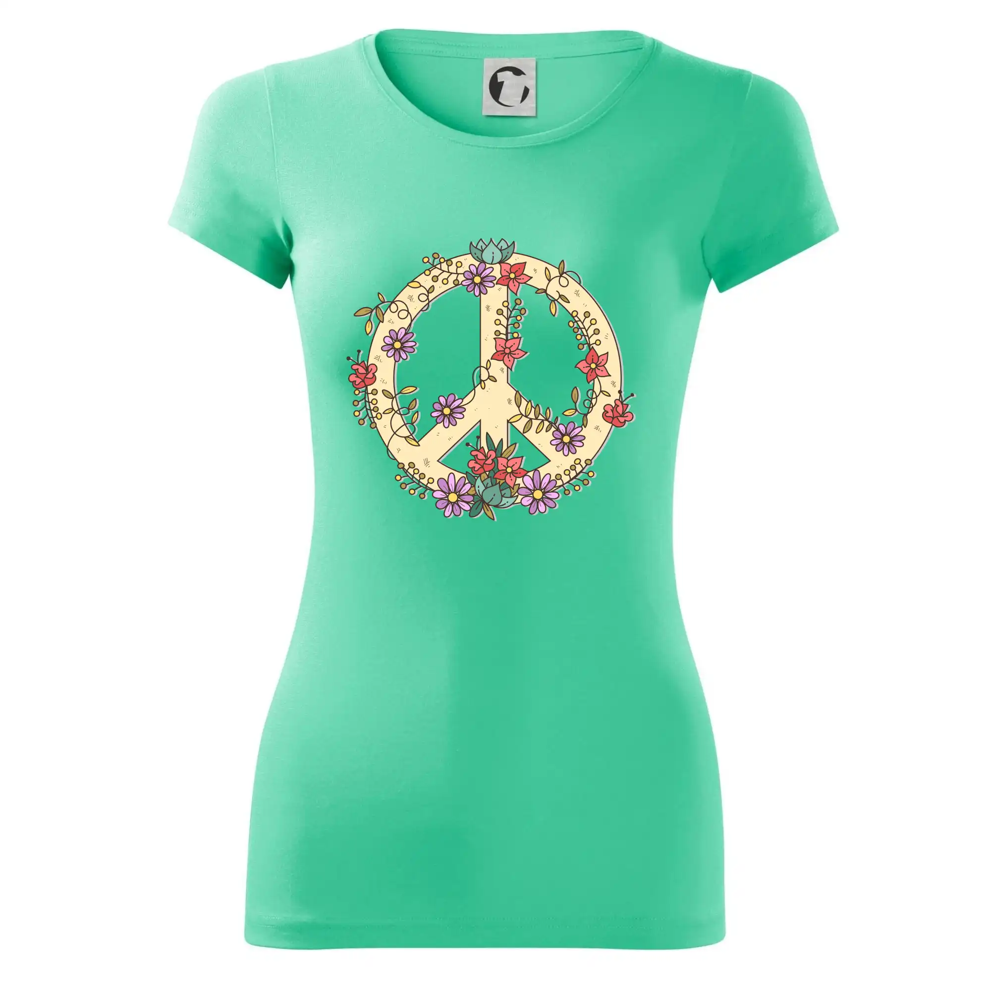 Peace symbol pískový