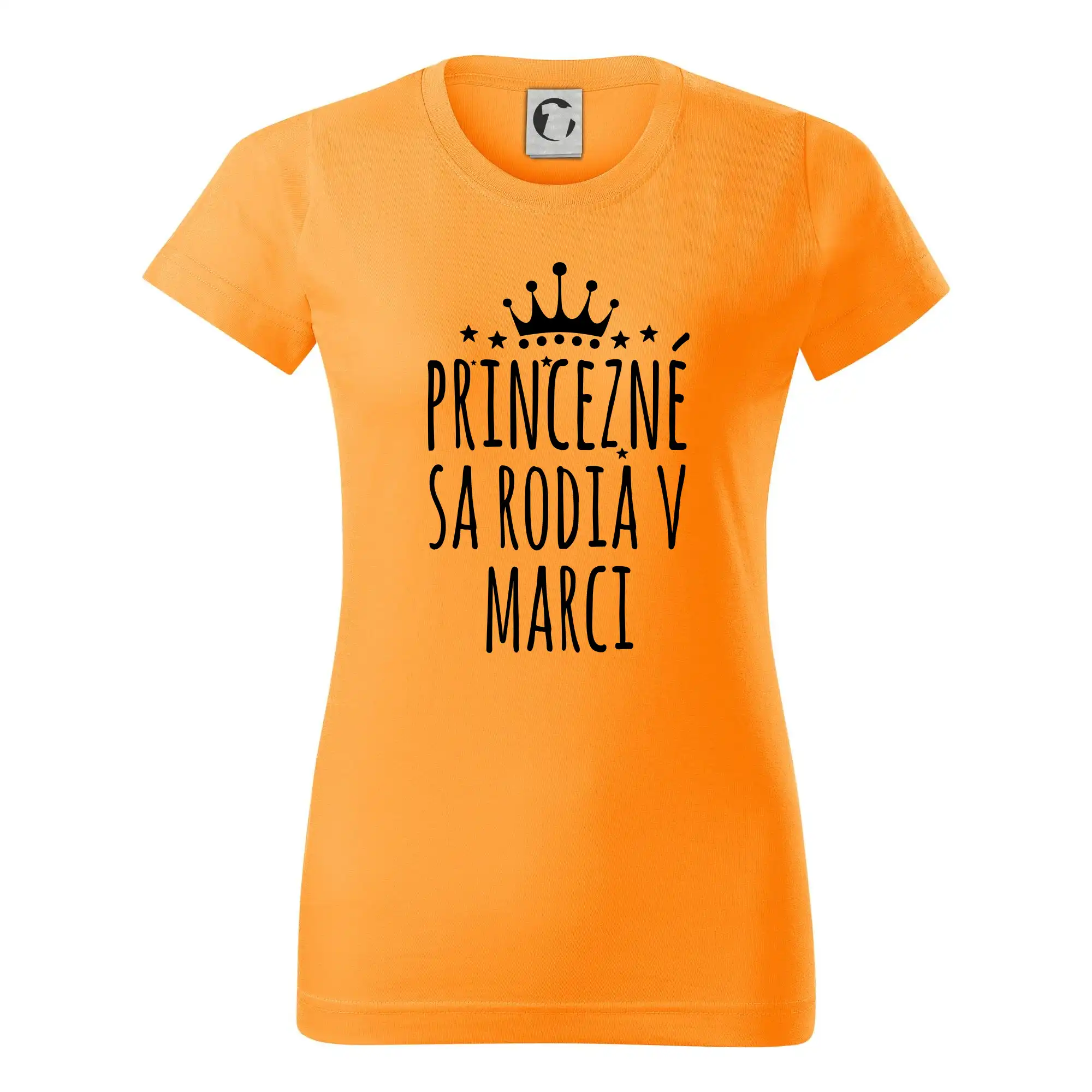 Tričká pre narodených v marci - Princezné sa rodia v marci - Dámske tričko basic - ľahko voľnejšie a dlhšie