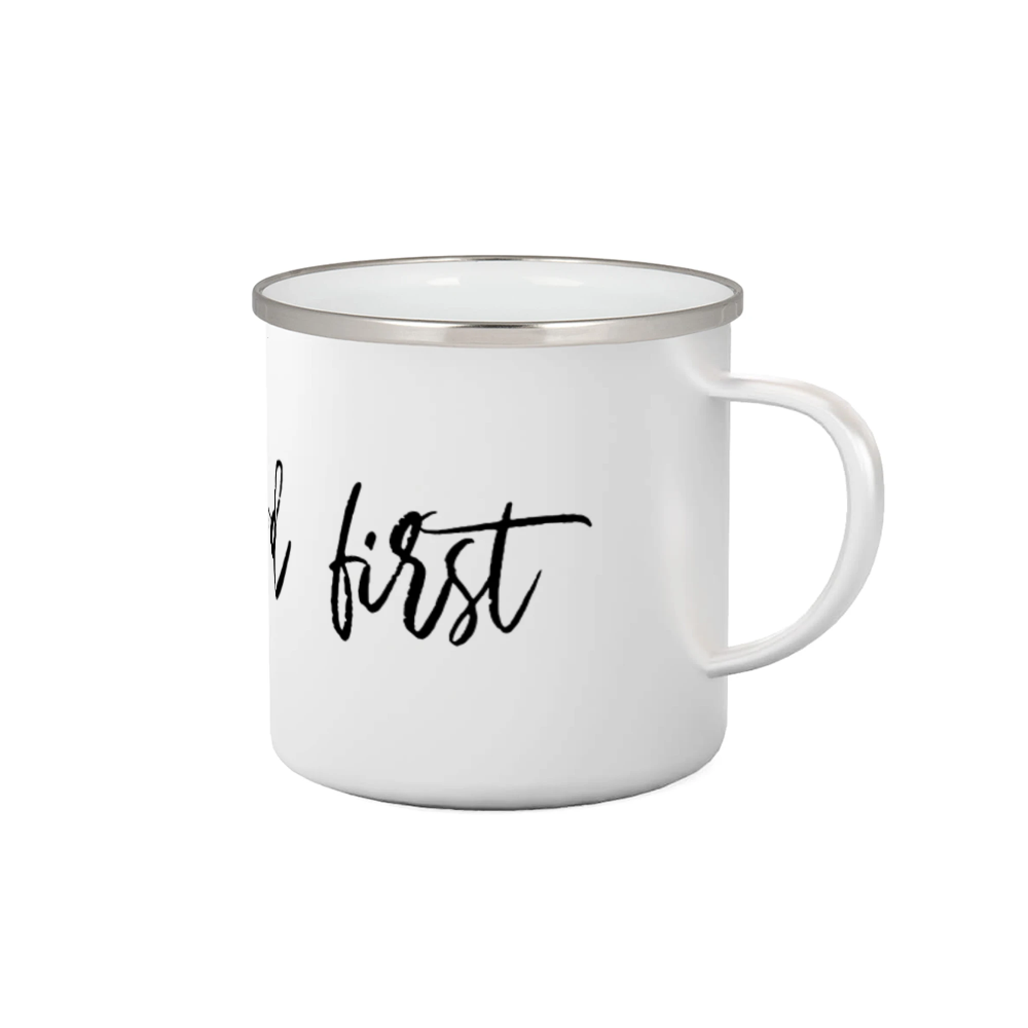 Put God first písací nápis - Plecháčik