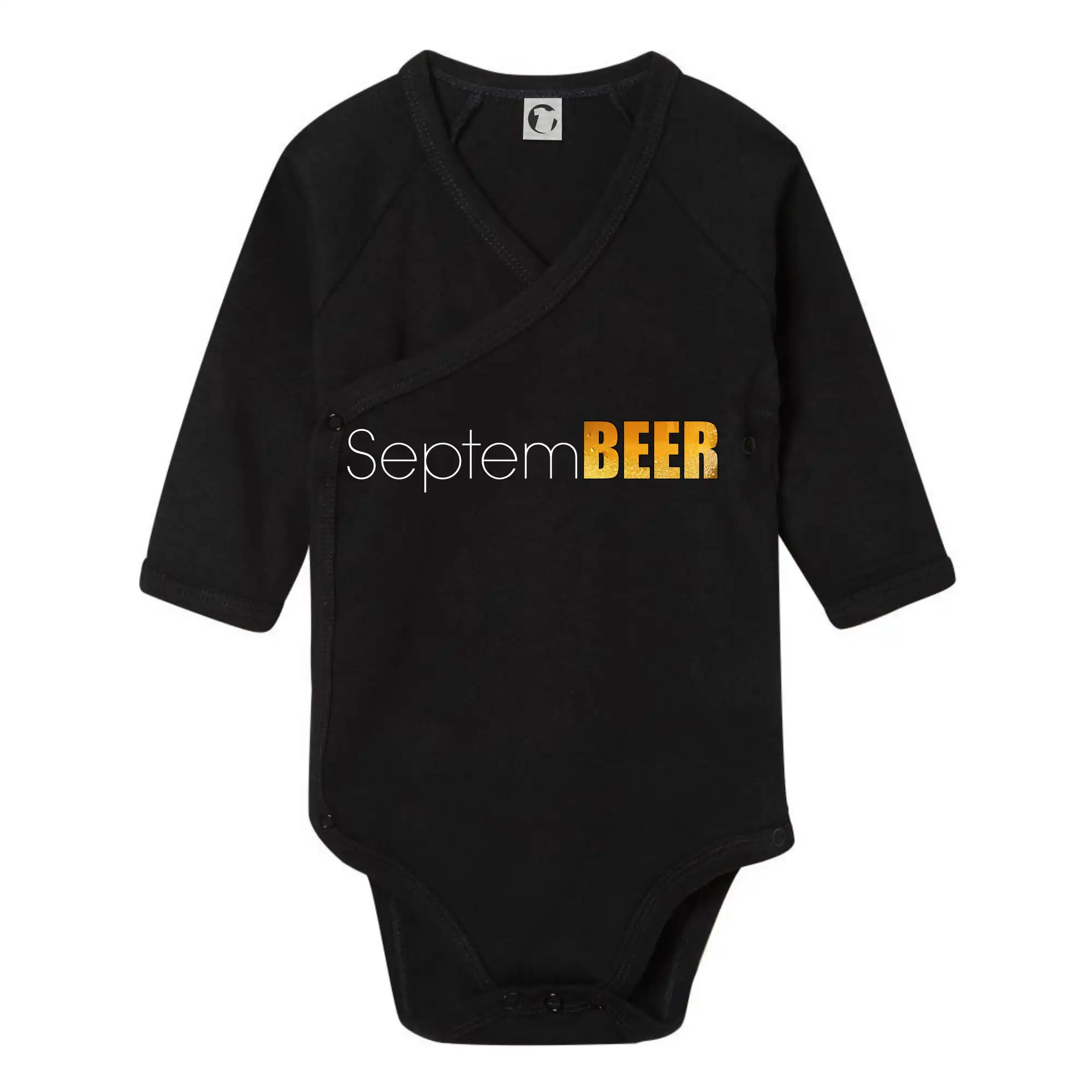 Vtipná tričká pre pivárov - Pivné mesiace - septeBEER - Body zavinovacie s dlhým rukávom