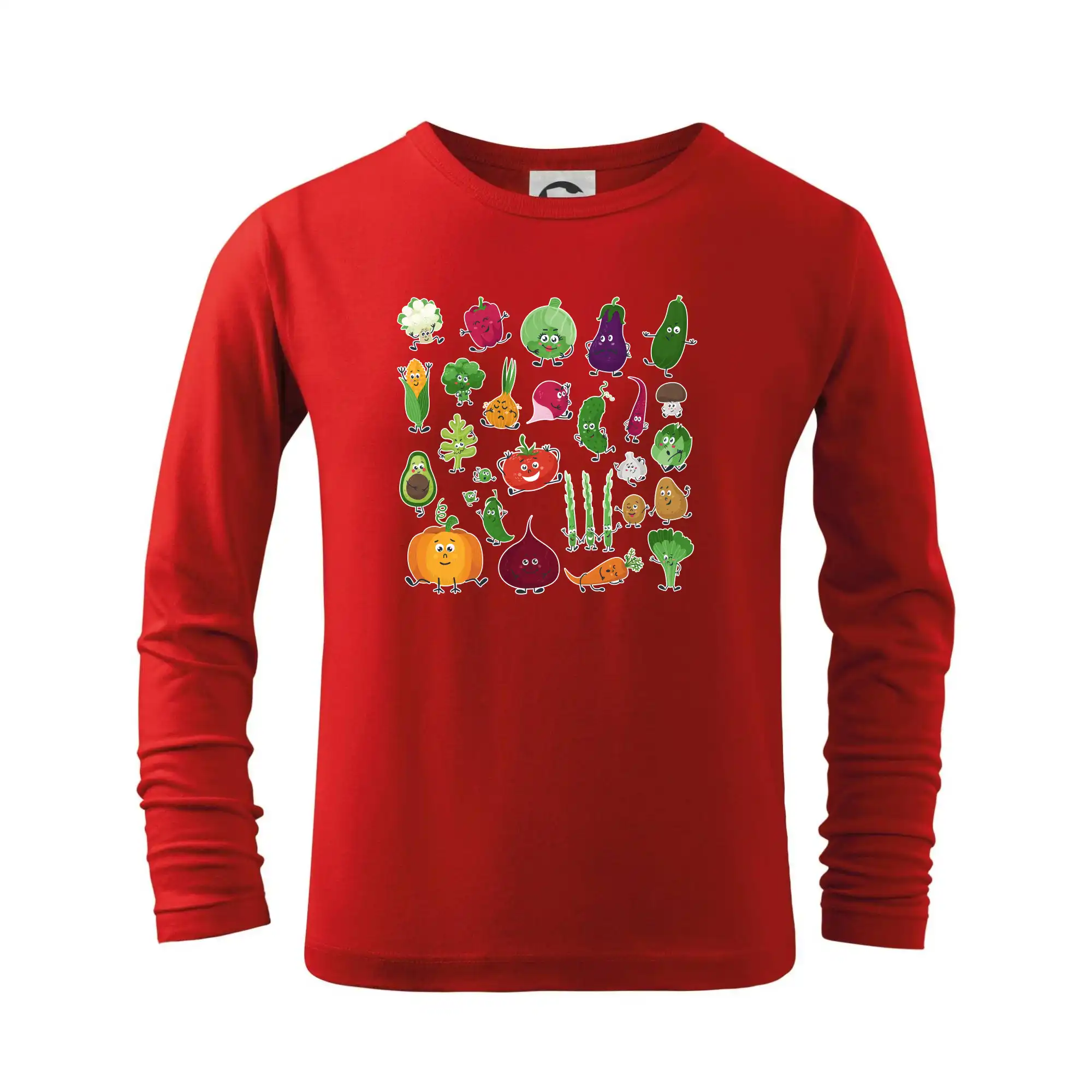 Životný štýl - Veselá zelenina - Tričko detské Long Sleeve