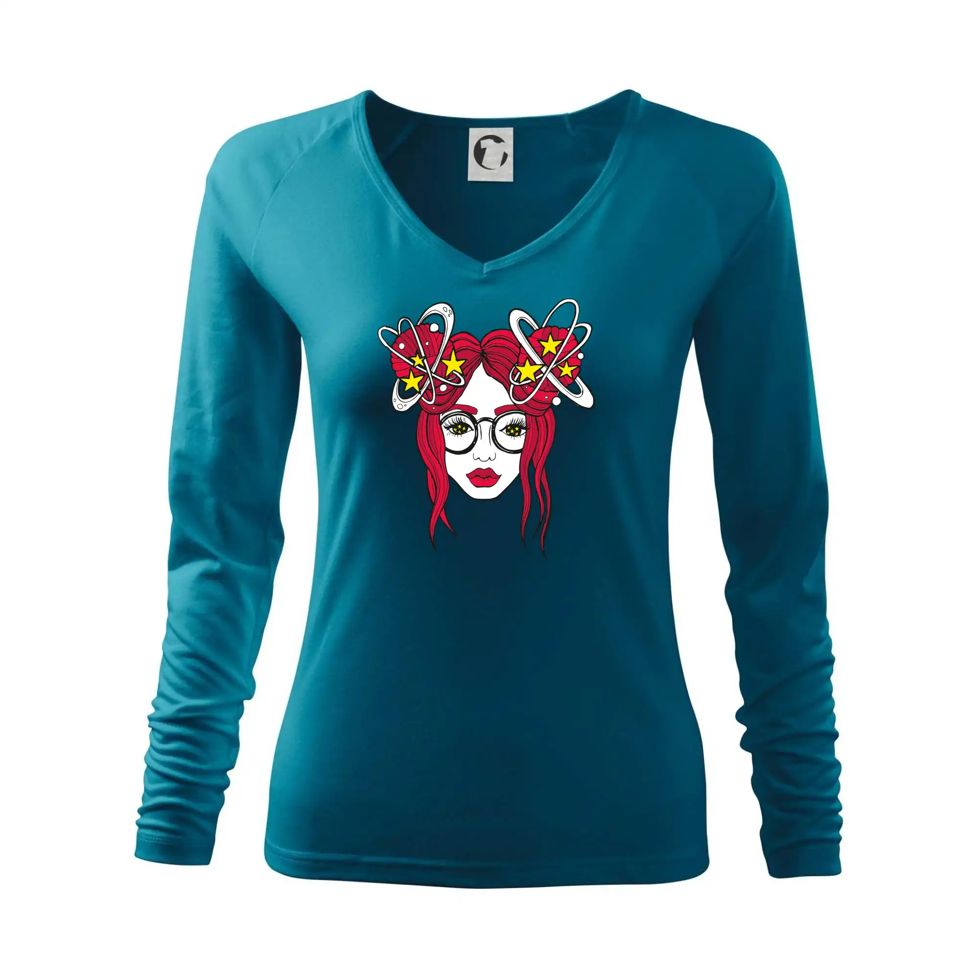 Grafické tričká - Magická červenovláska (Pecka design) - Tričko dámske Elegance