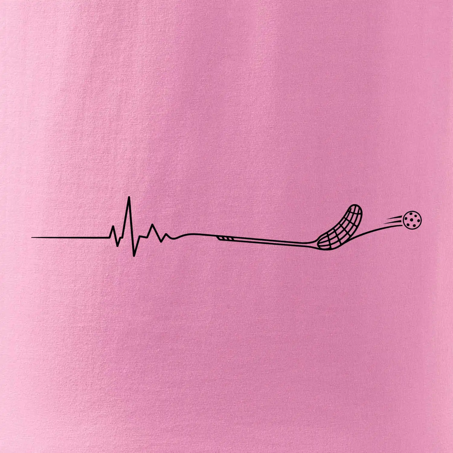 Florbalové EKG s florbalkou a míčkem