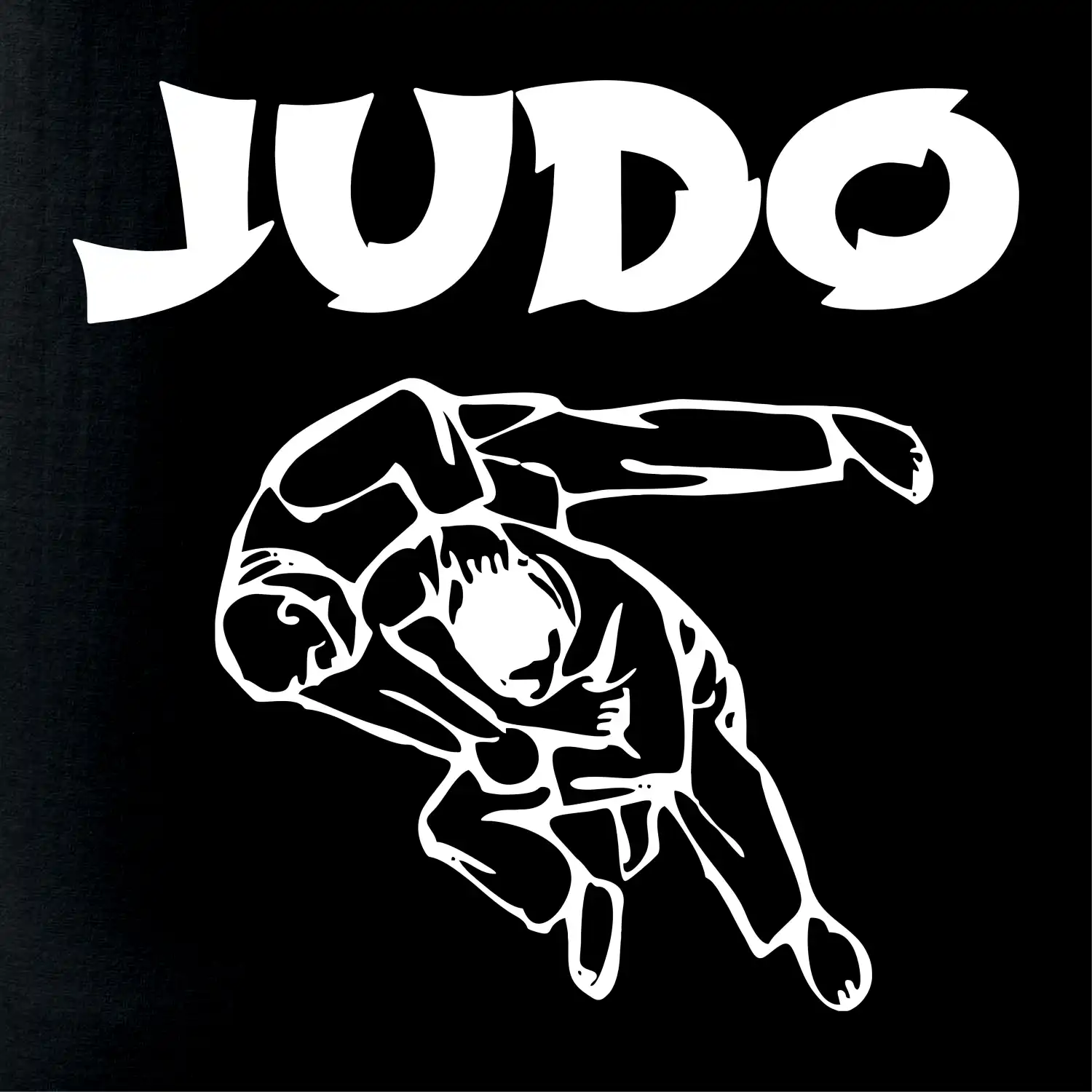 Judo nápis + postavy