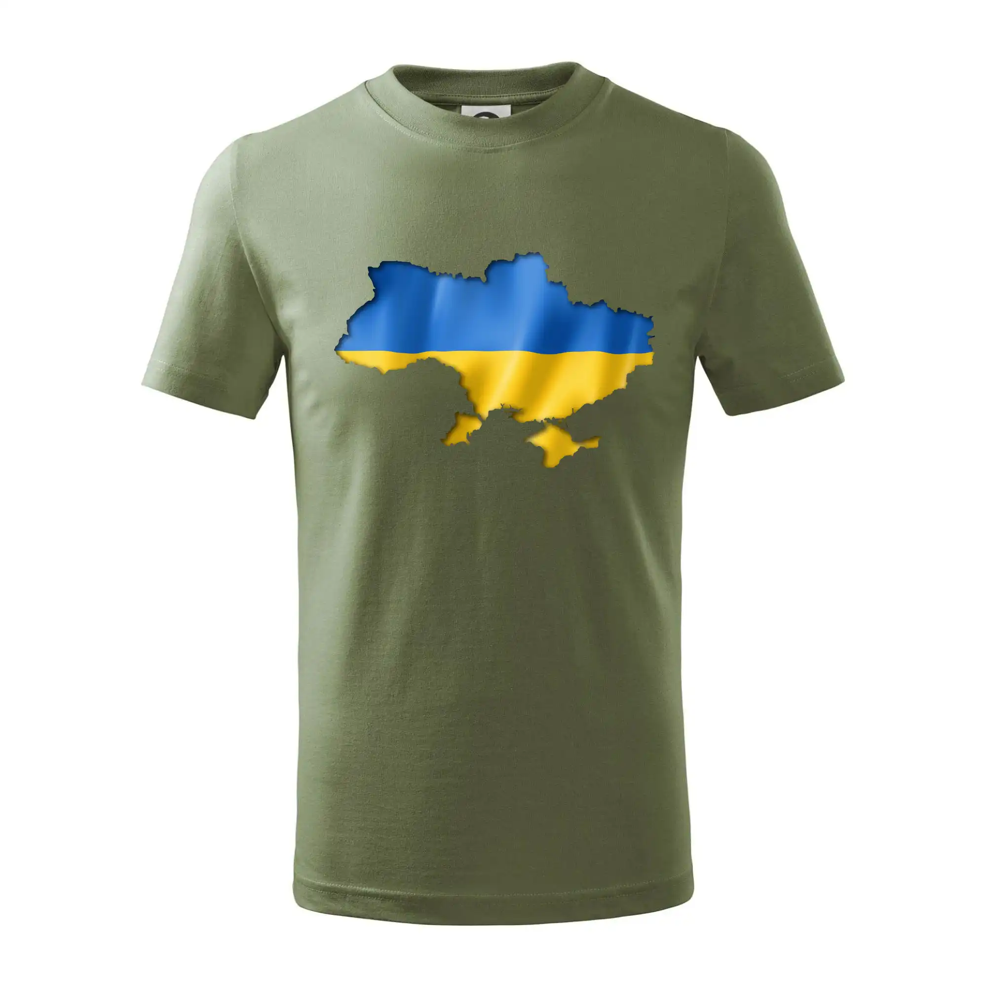 Ukrajina vlajka mapa