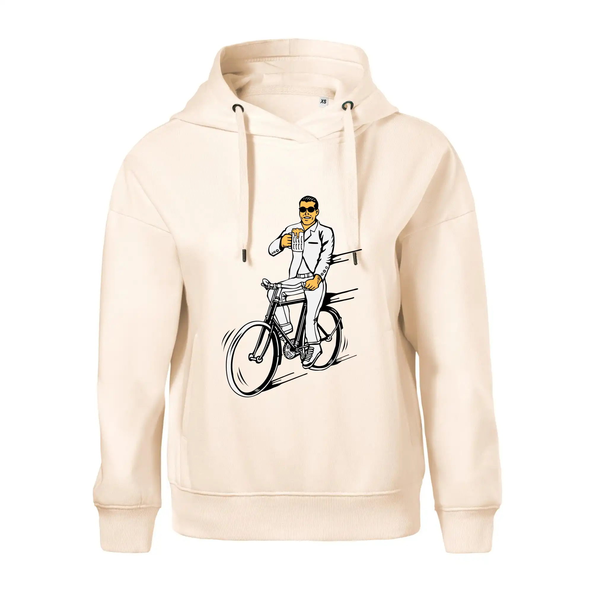 Gentleman na kole s pivem