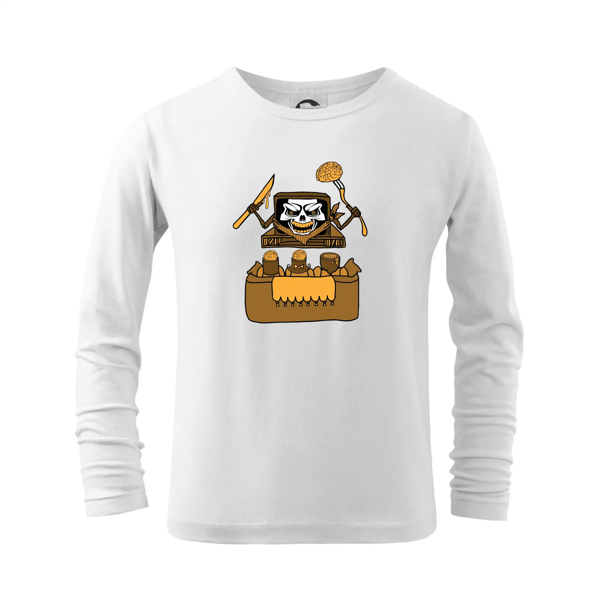Seriálové tričká - Mozkožrút - televízia (Pecka design) - Tričko detské Long Sleeve