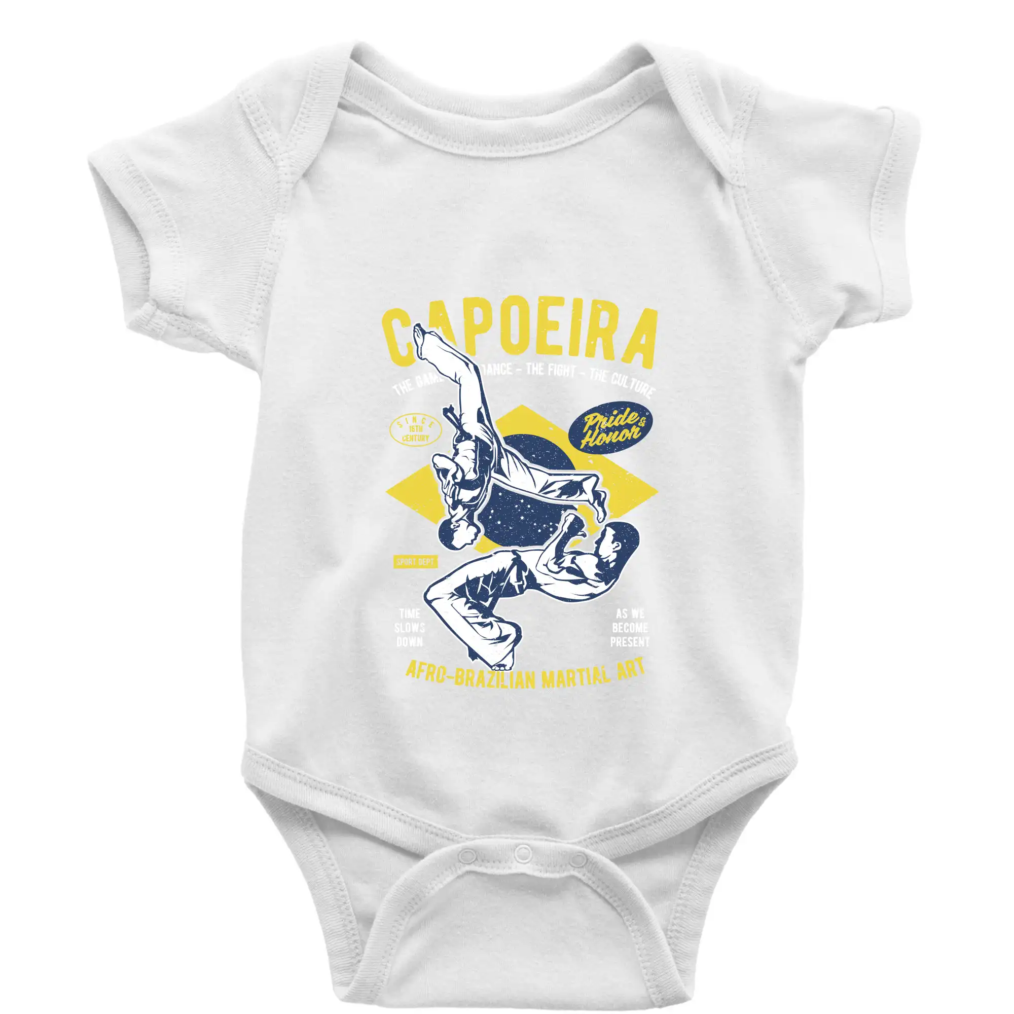 Tričká Capoeira - Capoeira  Afro-brazil art - Body dojčenské s krátkym rukávom
