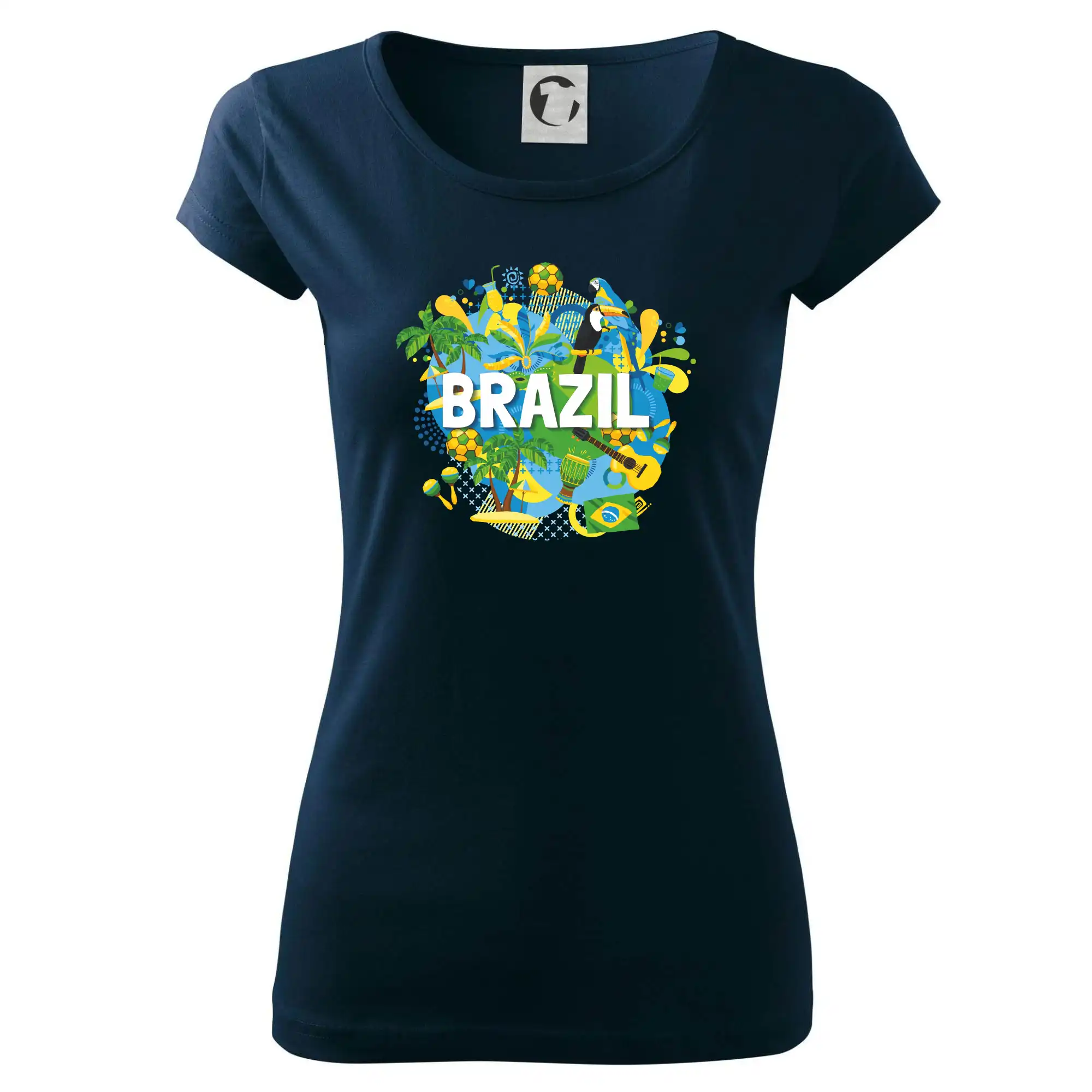 Ostatné mestá / miesta - Brazília Farebný obrázok - Dámske tričko Pure