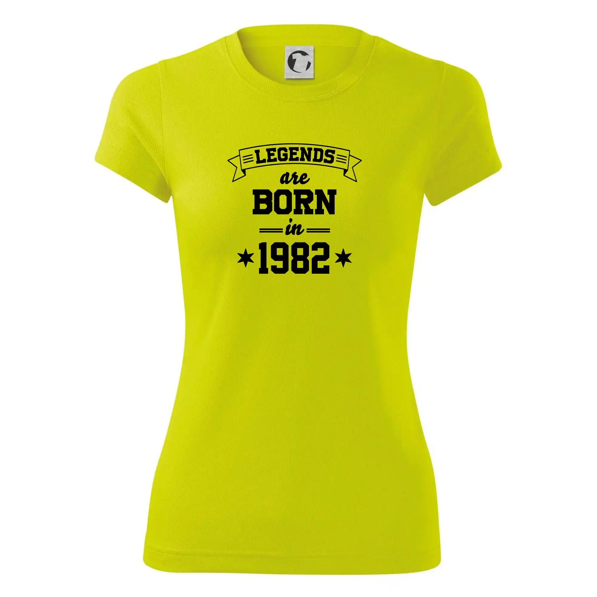 Trička s ročníkom 1982 - Legends are born in 1982 - Dámske Fantasy športové (dresovina)