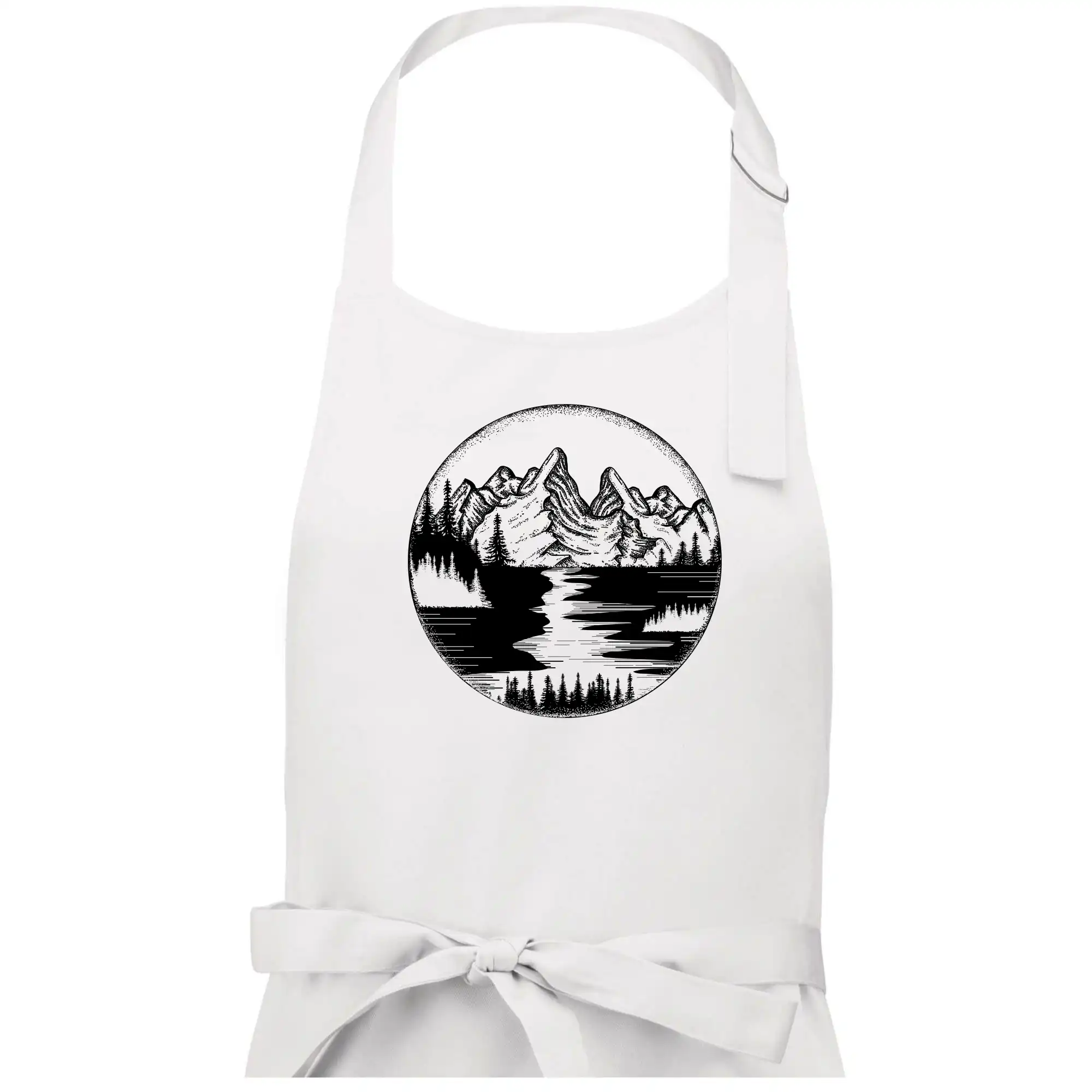 Trička pre cestovateľov - Cestovanie kruh - rieka - Dámska zástera na varenie