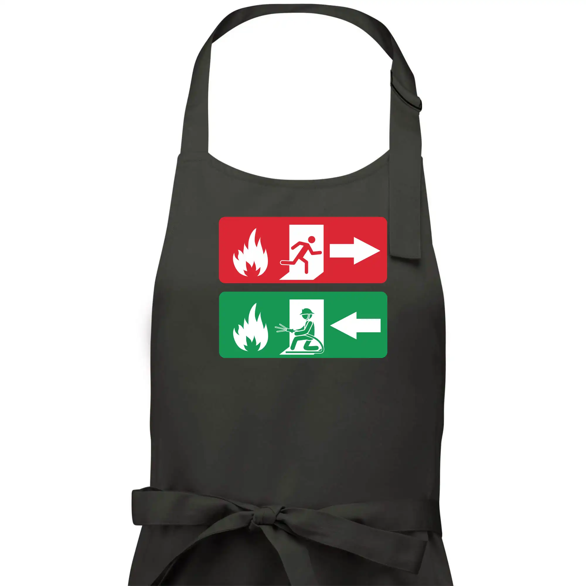 Lidé utíkají, hasiči přibíhají