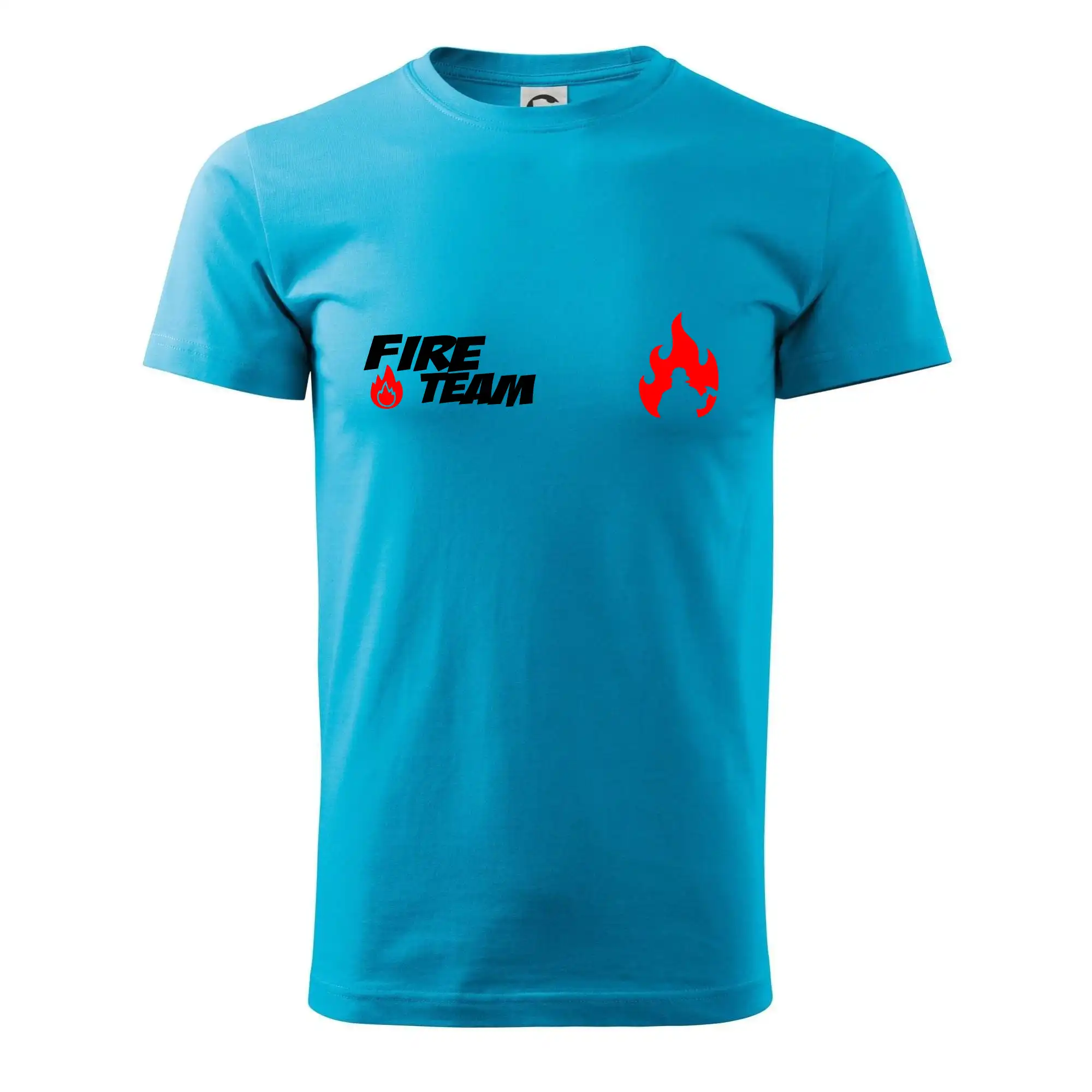 Originálne tričká pre hasičov - Fire Team plamen - Pánske tričko nižšej gramáže