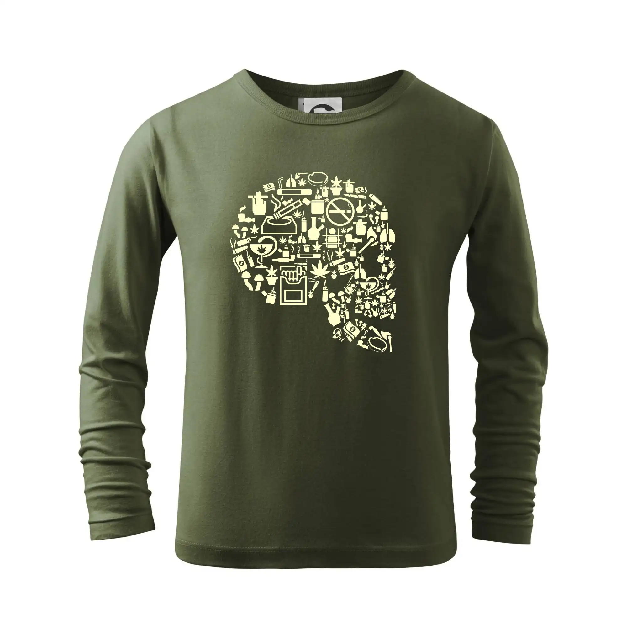 Grafické tričká - Smoking Kills - ganja - Tričko detské Long Sleeve