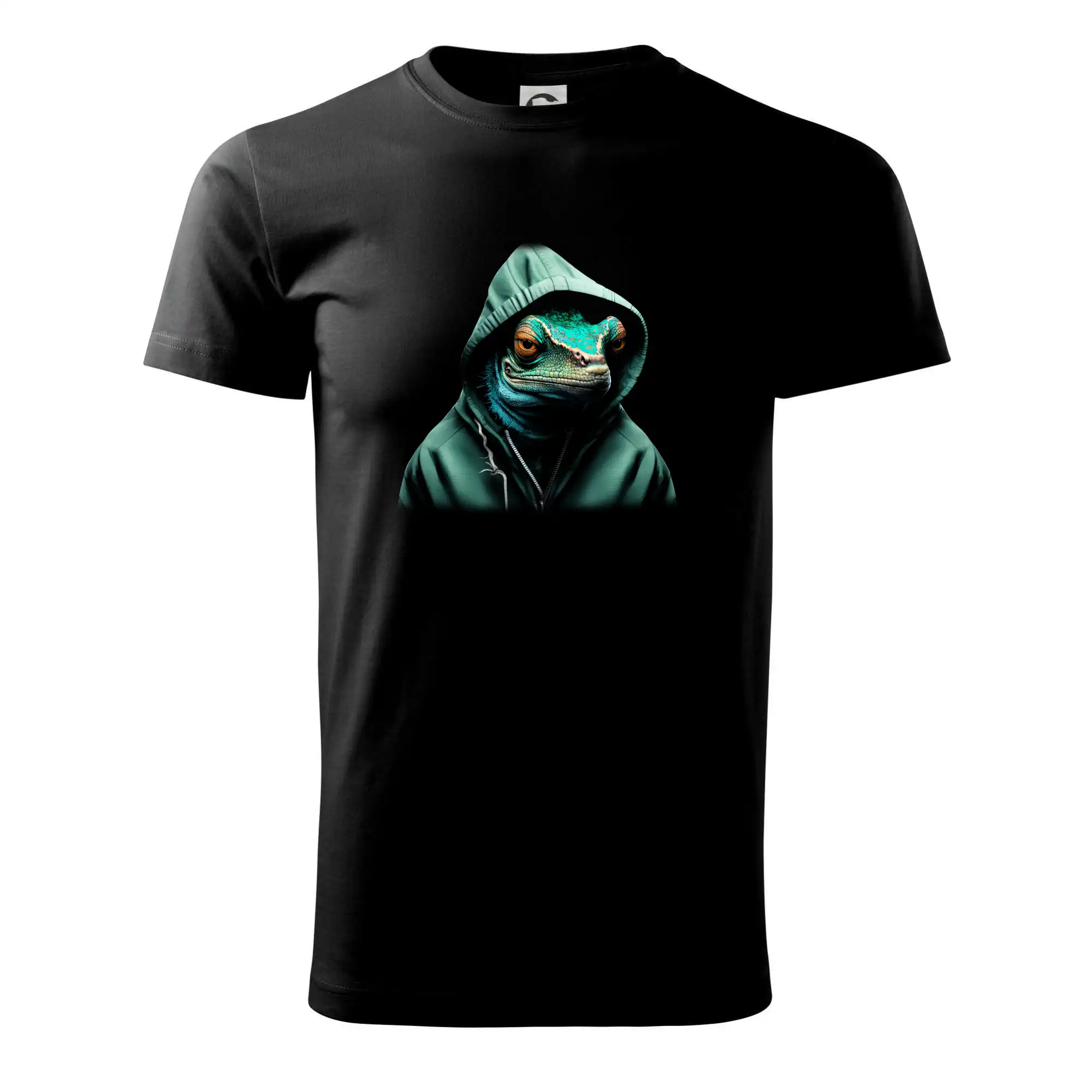 Tričká so zvieratami - Chameleon v mikině - Klasické pánske tričko vyššej gramáže