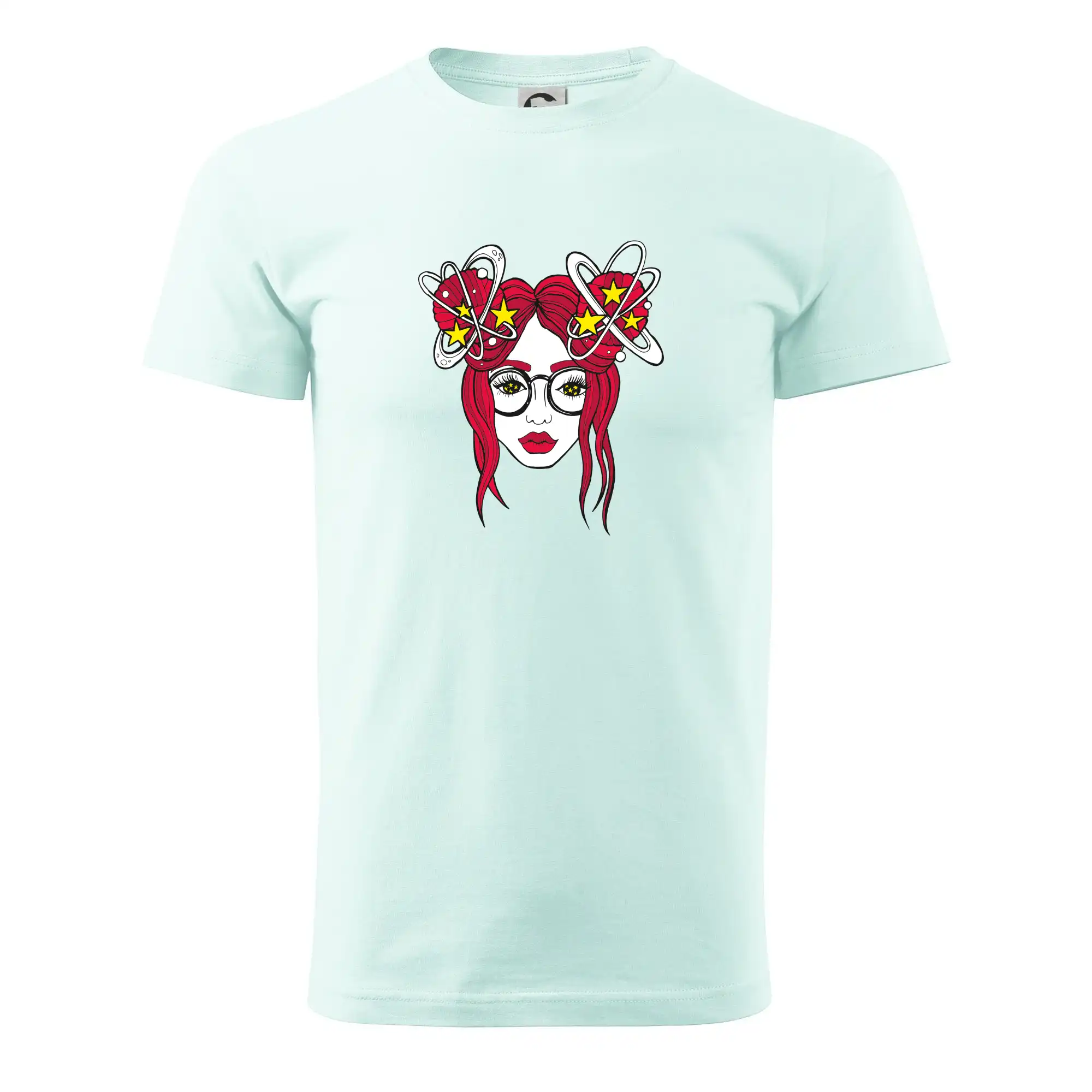 Grafické tričká - Magická červenovláska (Pecka design) - Pánske tričko nižšej gramáže