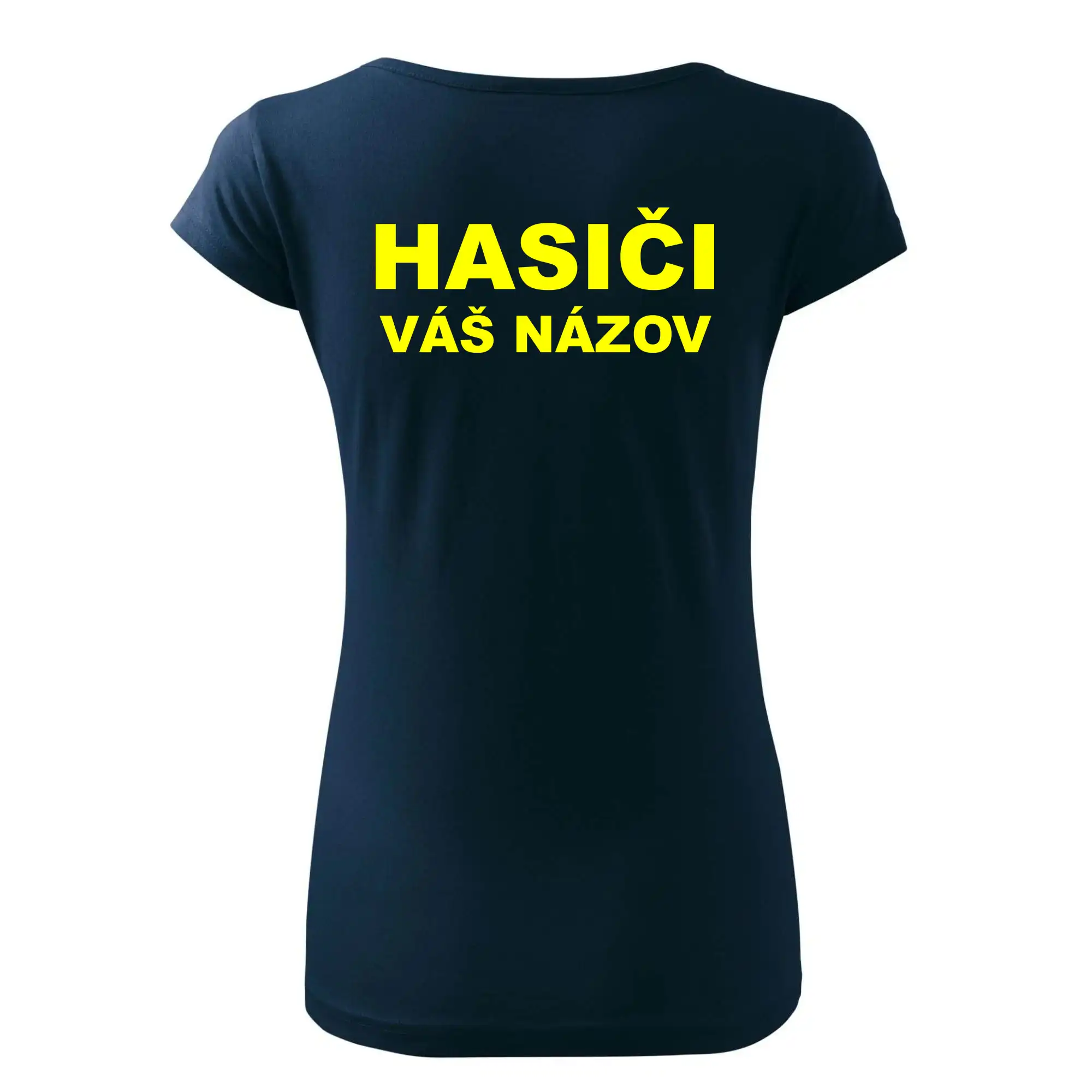 Hasiči - žltý nápis - váš názov zboru