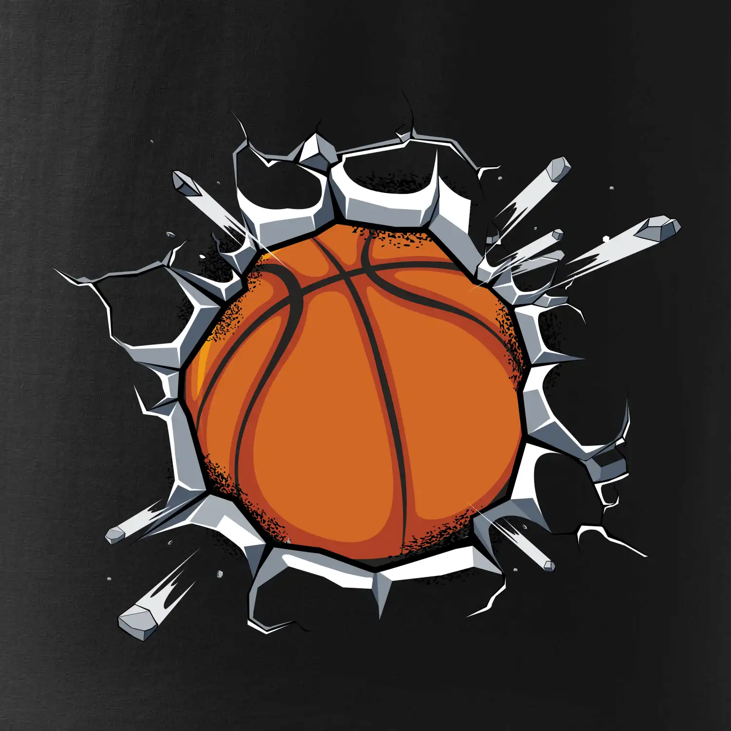 Basketbal míč v triku