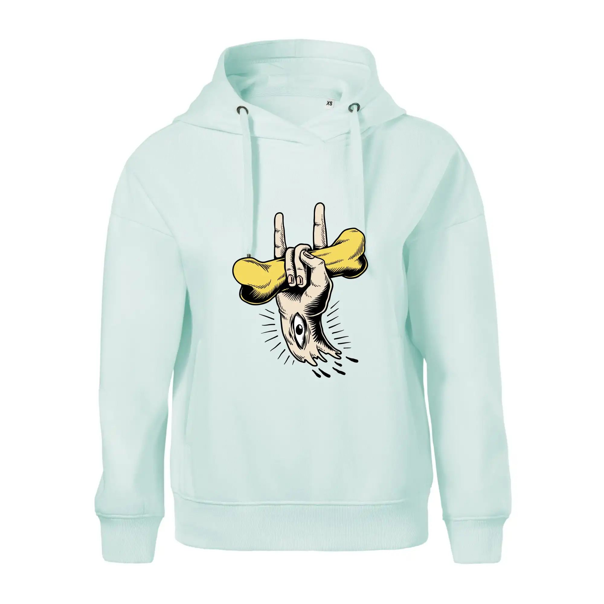 Rocková ruka kost a oko