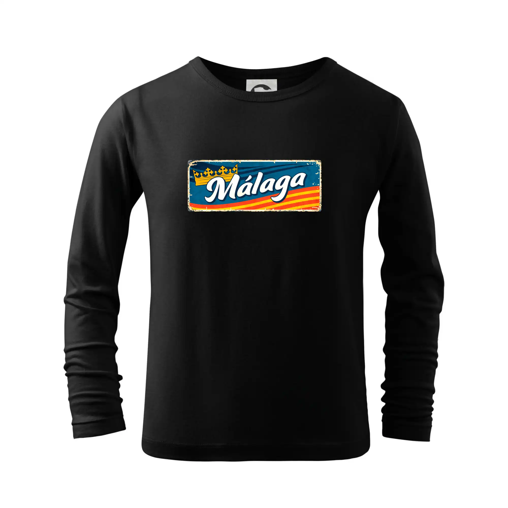 Ostatné mestá / miesta - Cedula stará Málaga - Tričko detské Long Sleeve