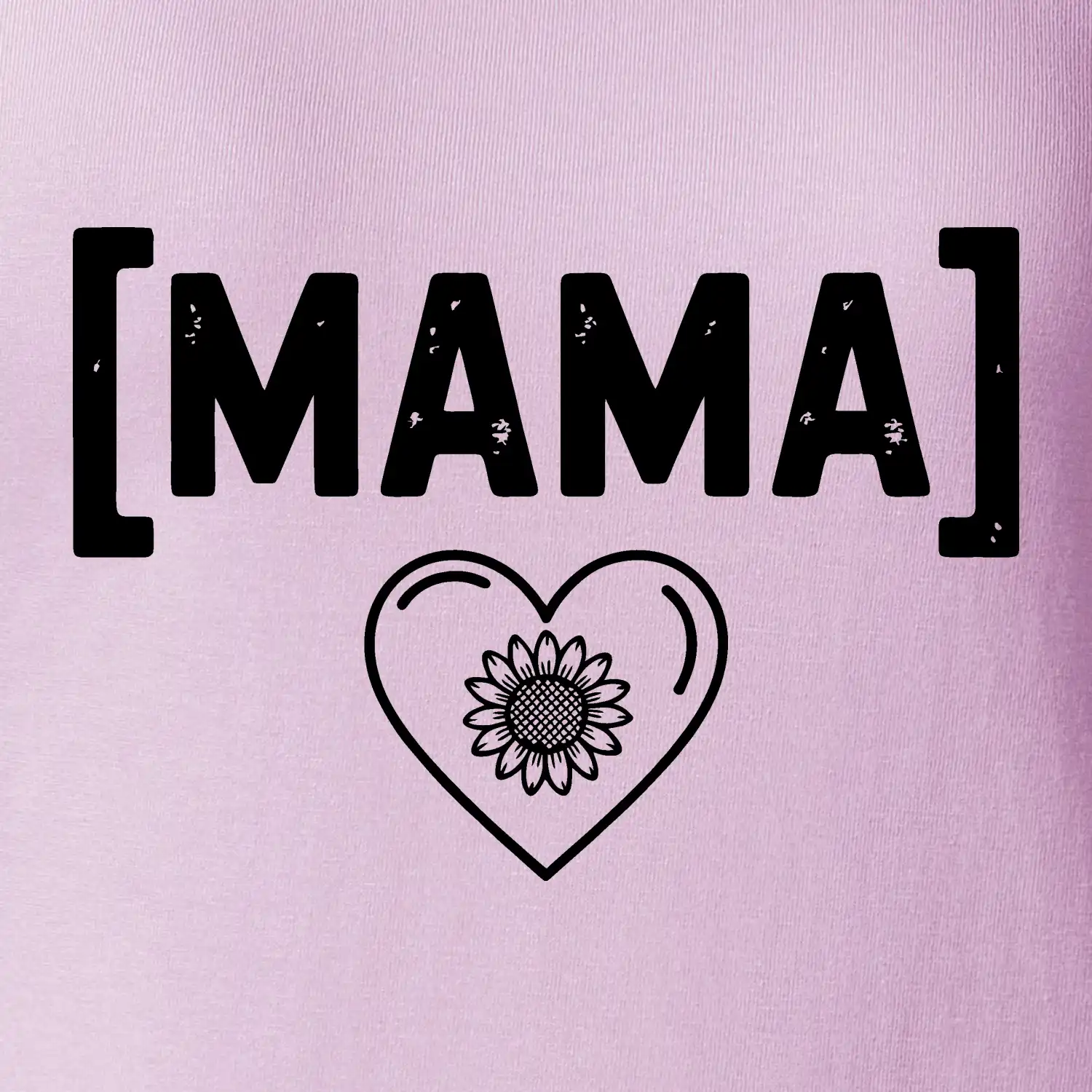 Máma nápis a srdce a slunečnice SK