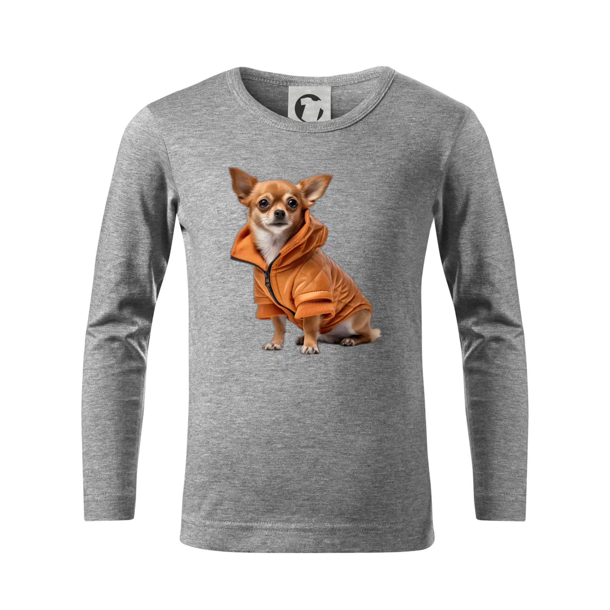 Čivava - Čivava v bunde - Tričko detské Long Sleeve