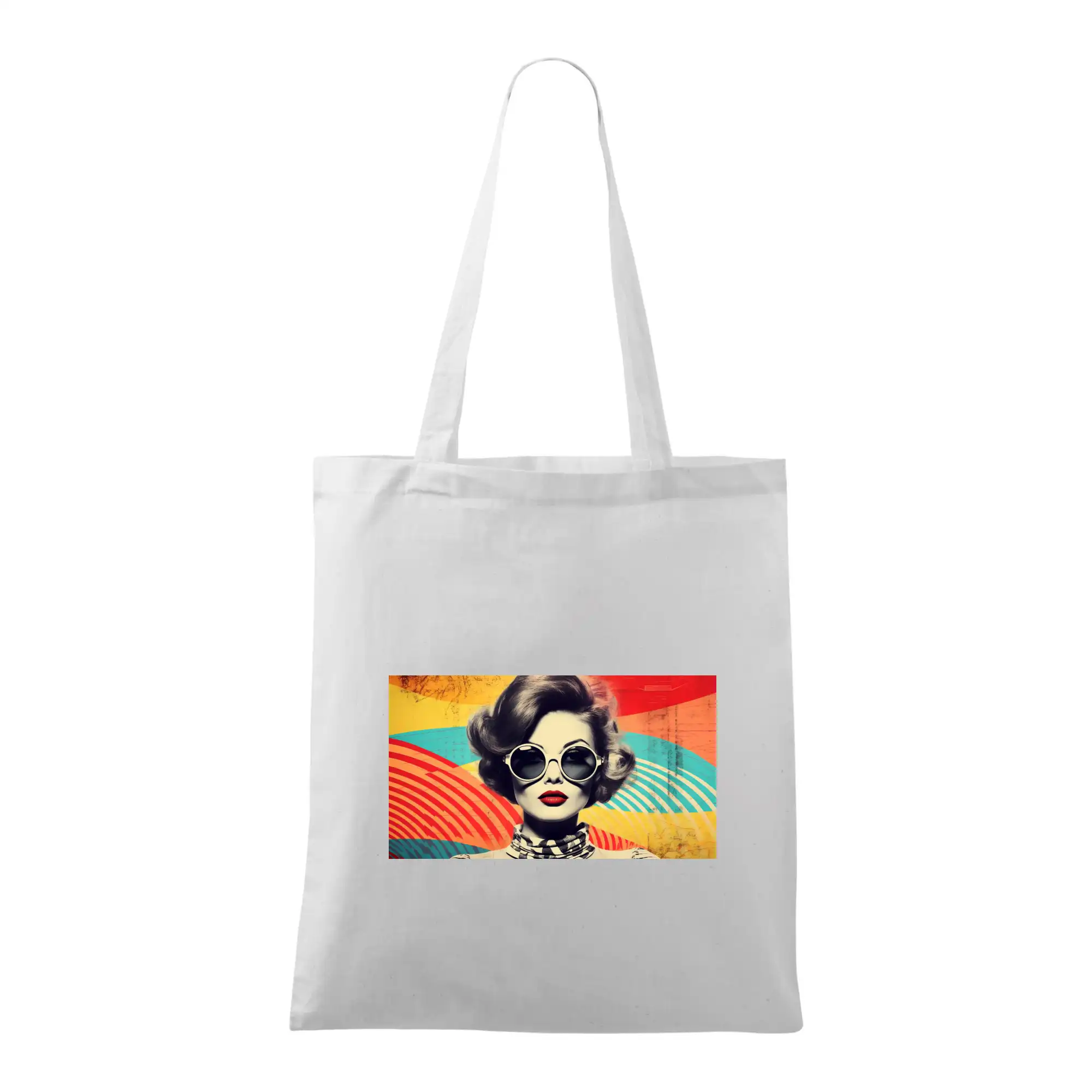 Grafické tričká - Retro žena - Taška bavlnená