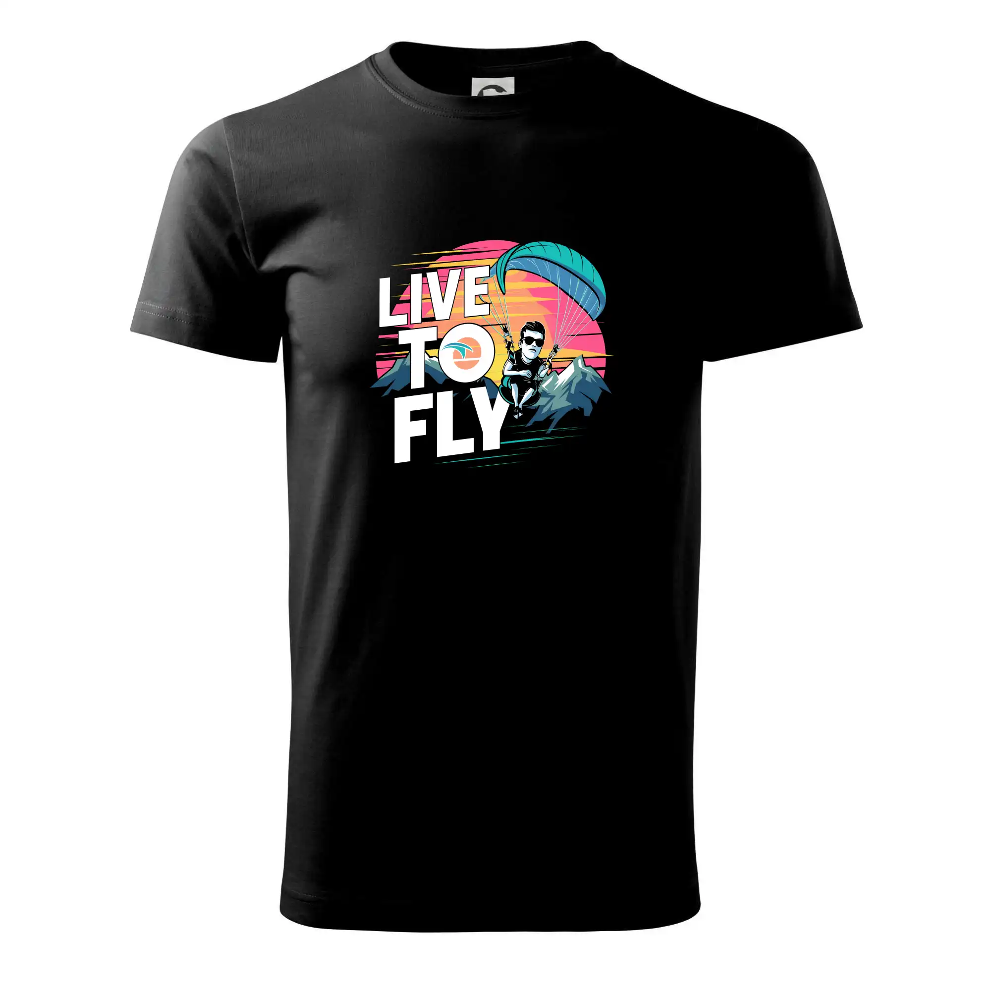 Tričká s motívom paraglidingu - Paraglide life to fly - Klasické pánske tričko vyššej gramáže