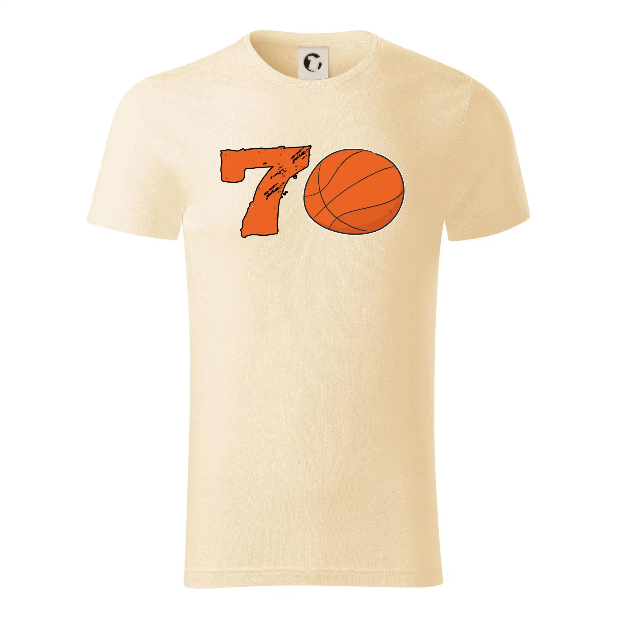 Basketbalová tričká - Basketball okrúhle narodeniny 70 - Tričko z organickej bavlny