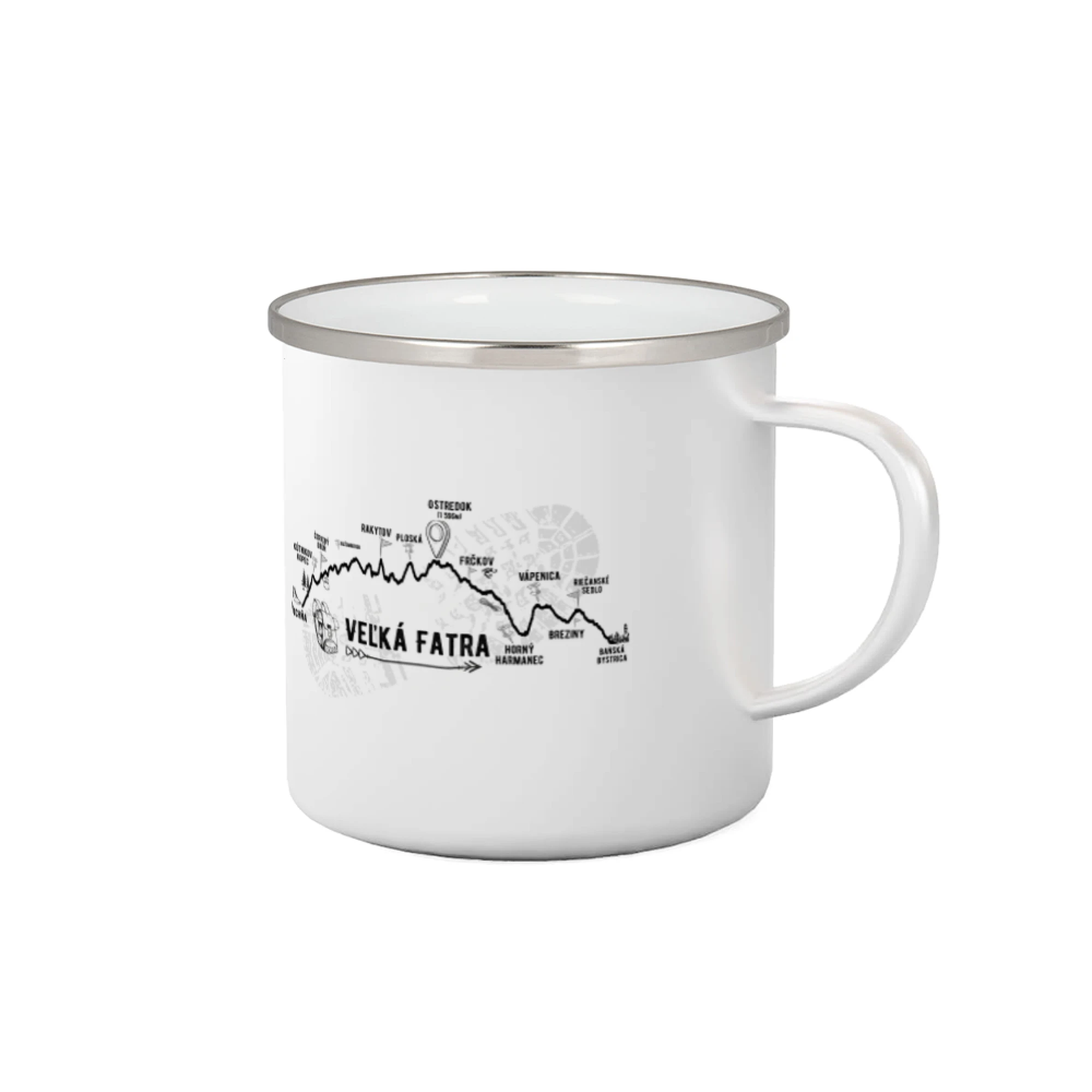 Cestovateľská tričká - Profil kopcov - Profil kopca Veľká Fatra - Plecháčik