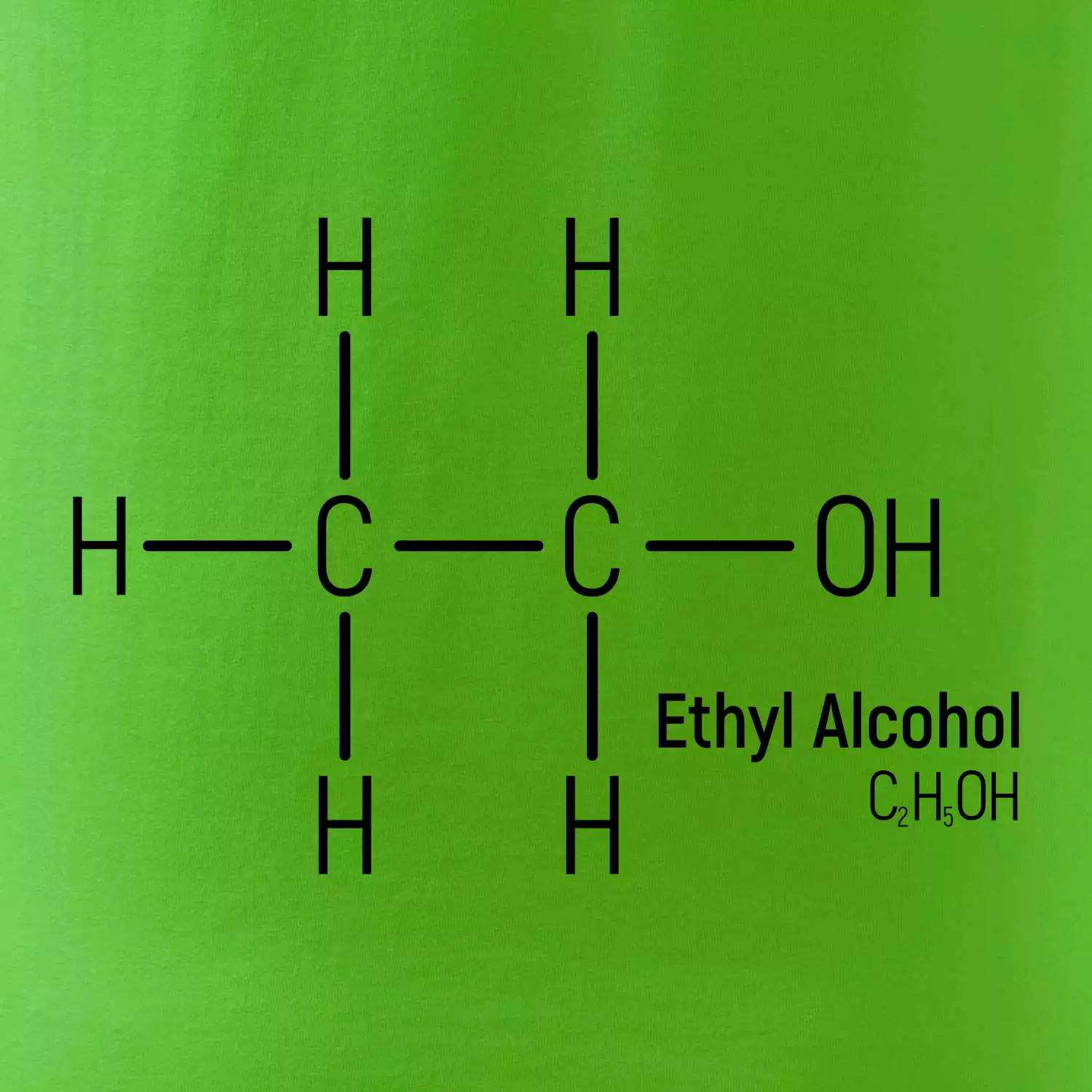 Molekulární struktura Ethanol