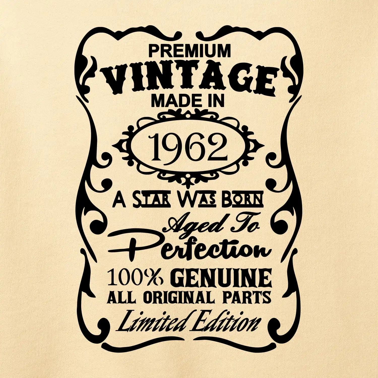 Vintage Etiketa - 1962