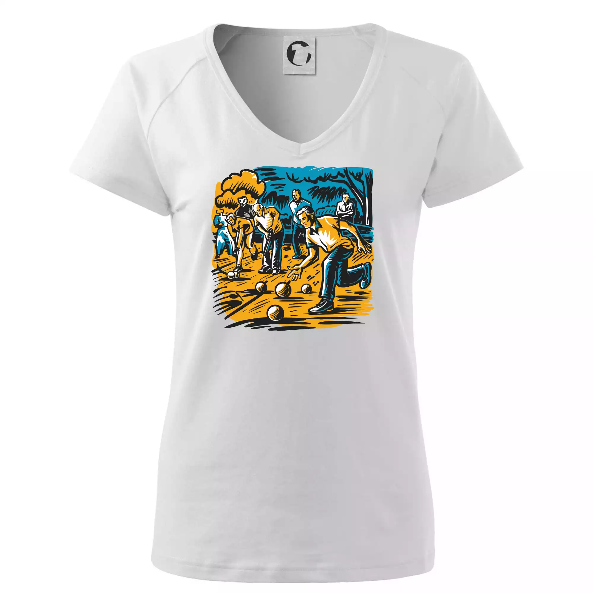 Petanque hra - modro oranžová