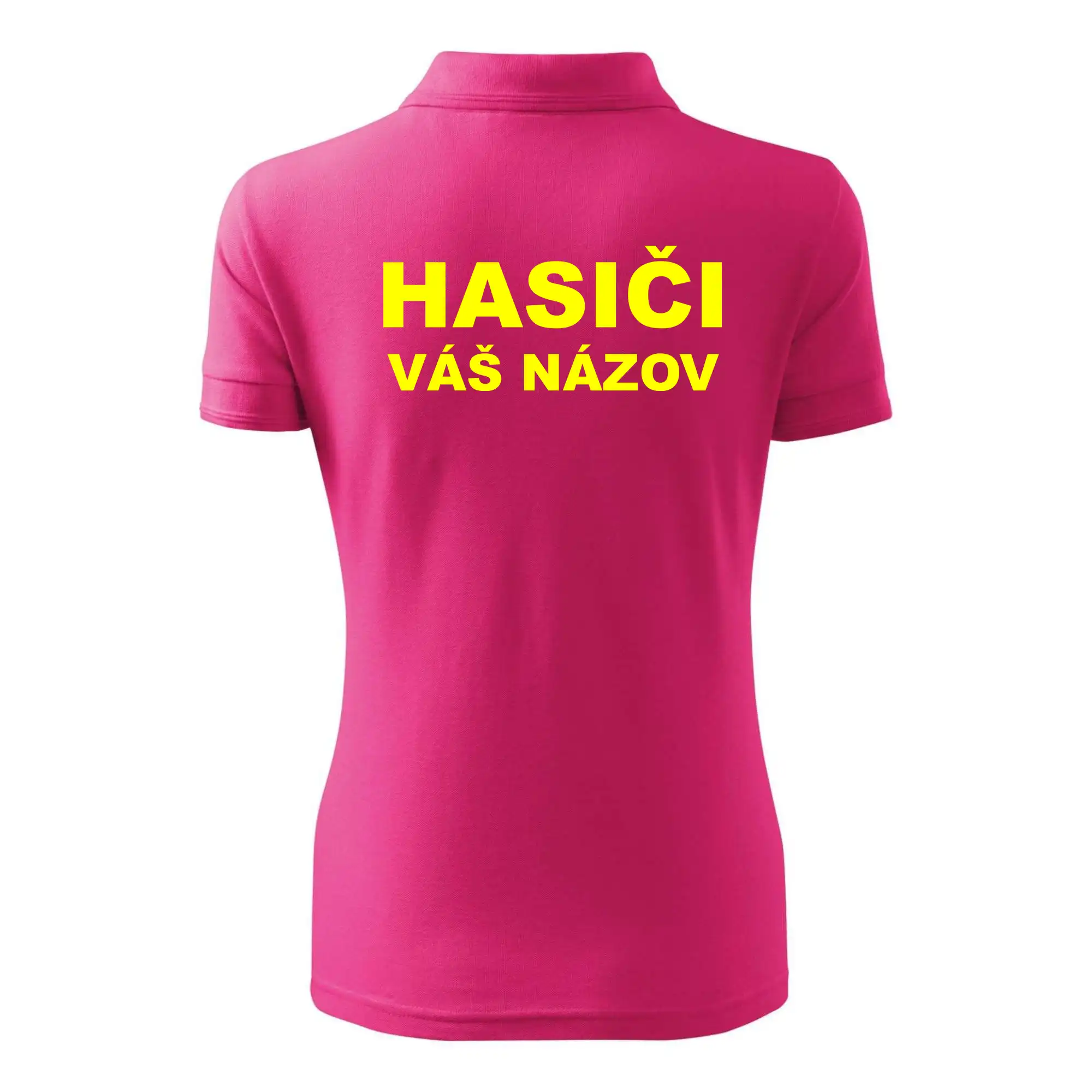 Hasiči - žltý nápis - váš názov zboru