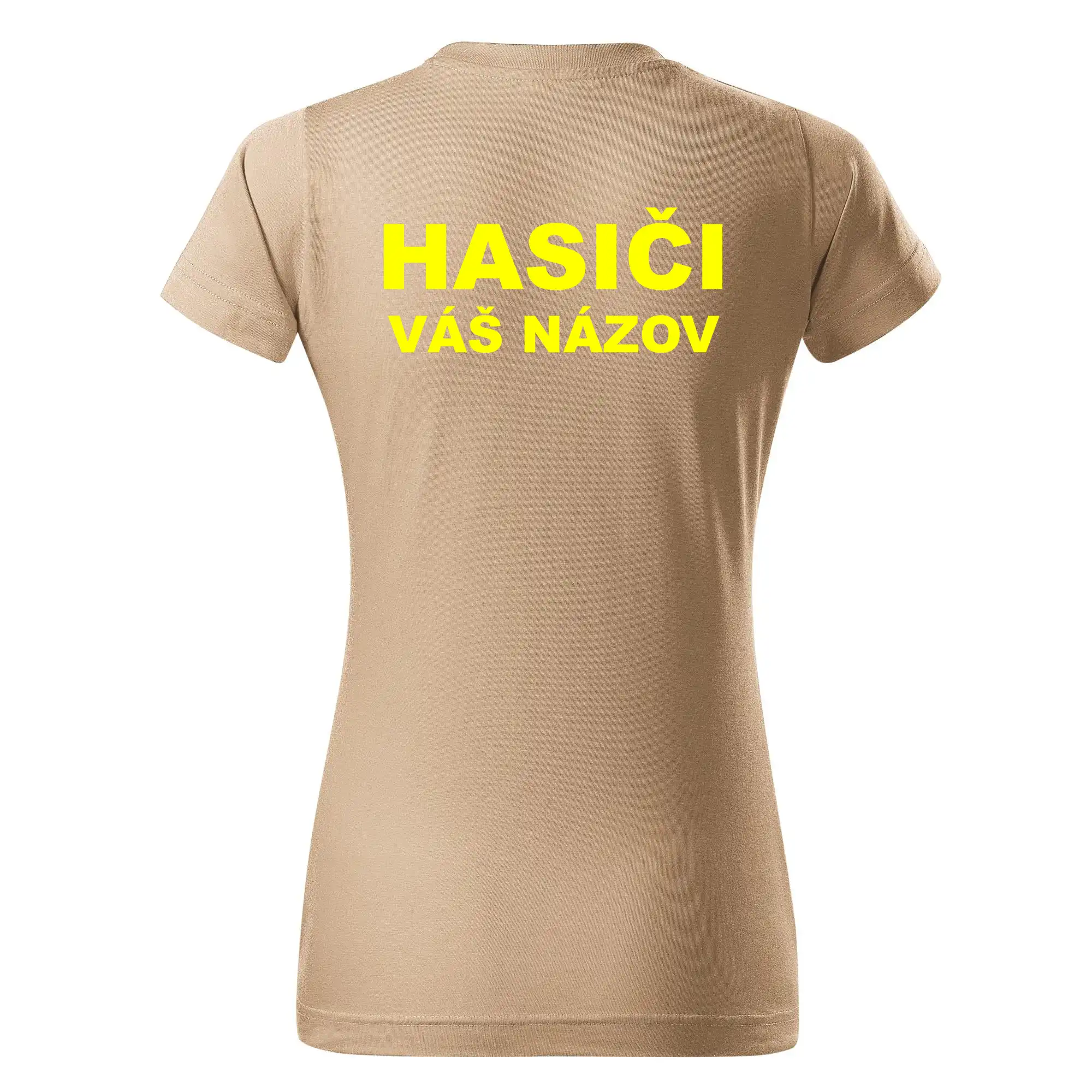 Hasiči - žltý nápis - váš názov zboru