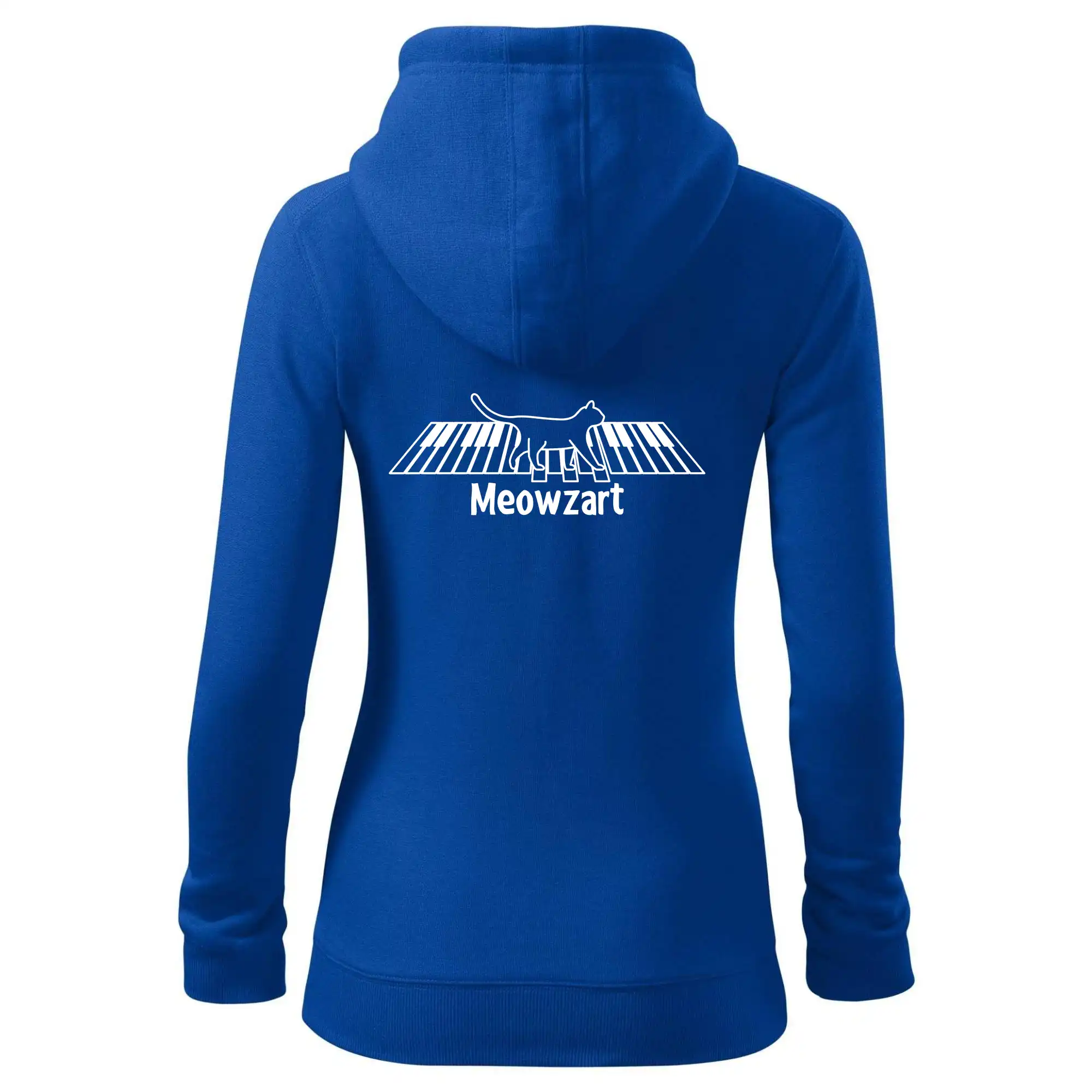 Meowzart - Mikina dámska trendy zipper s kapucňou