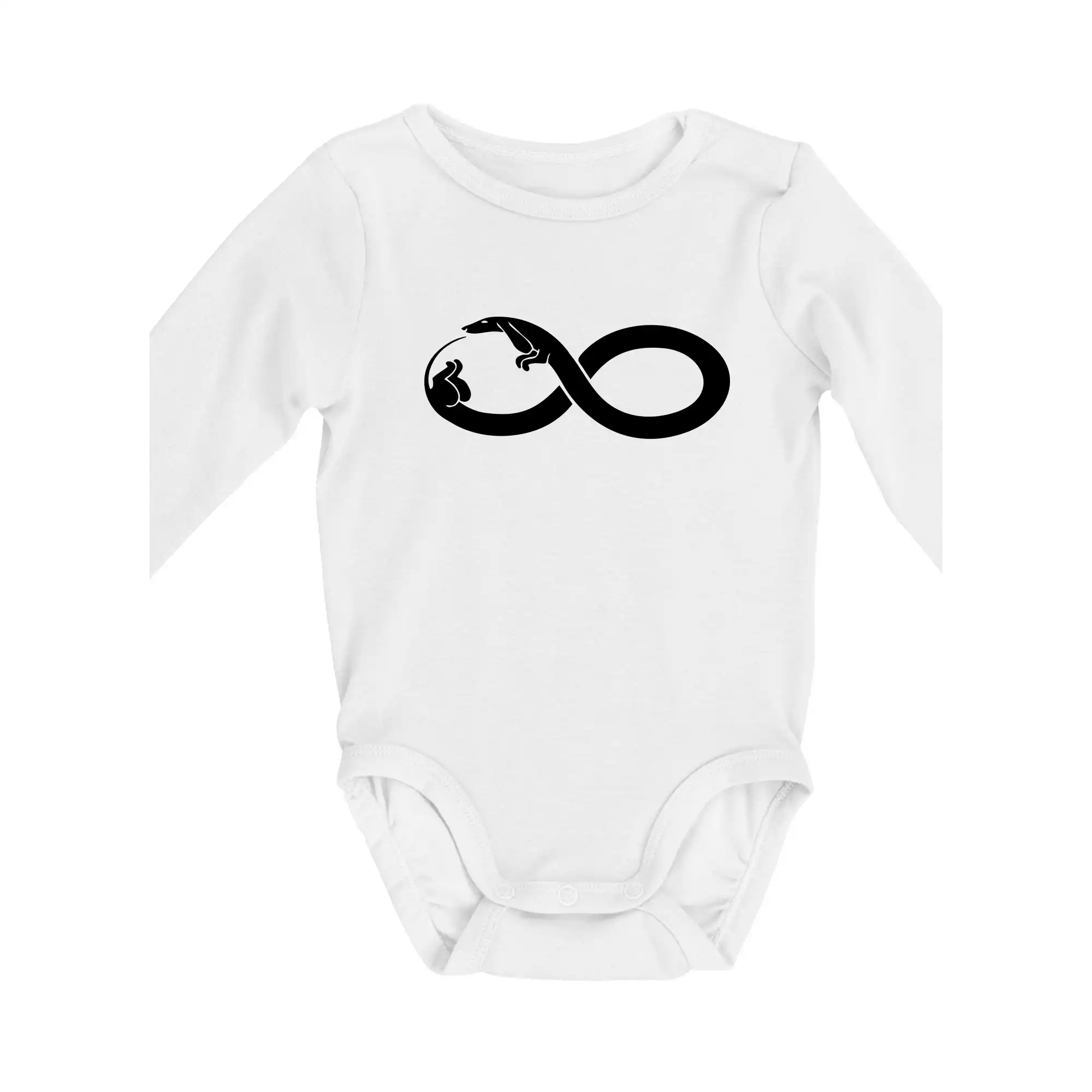 Tričká s motívom jazvečíka - Jazevčík nekonečno - Body dojčenské s dlhým rukávom