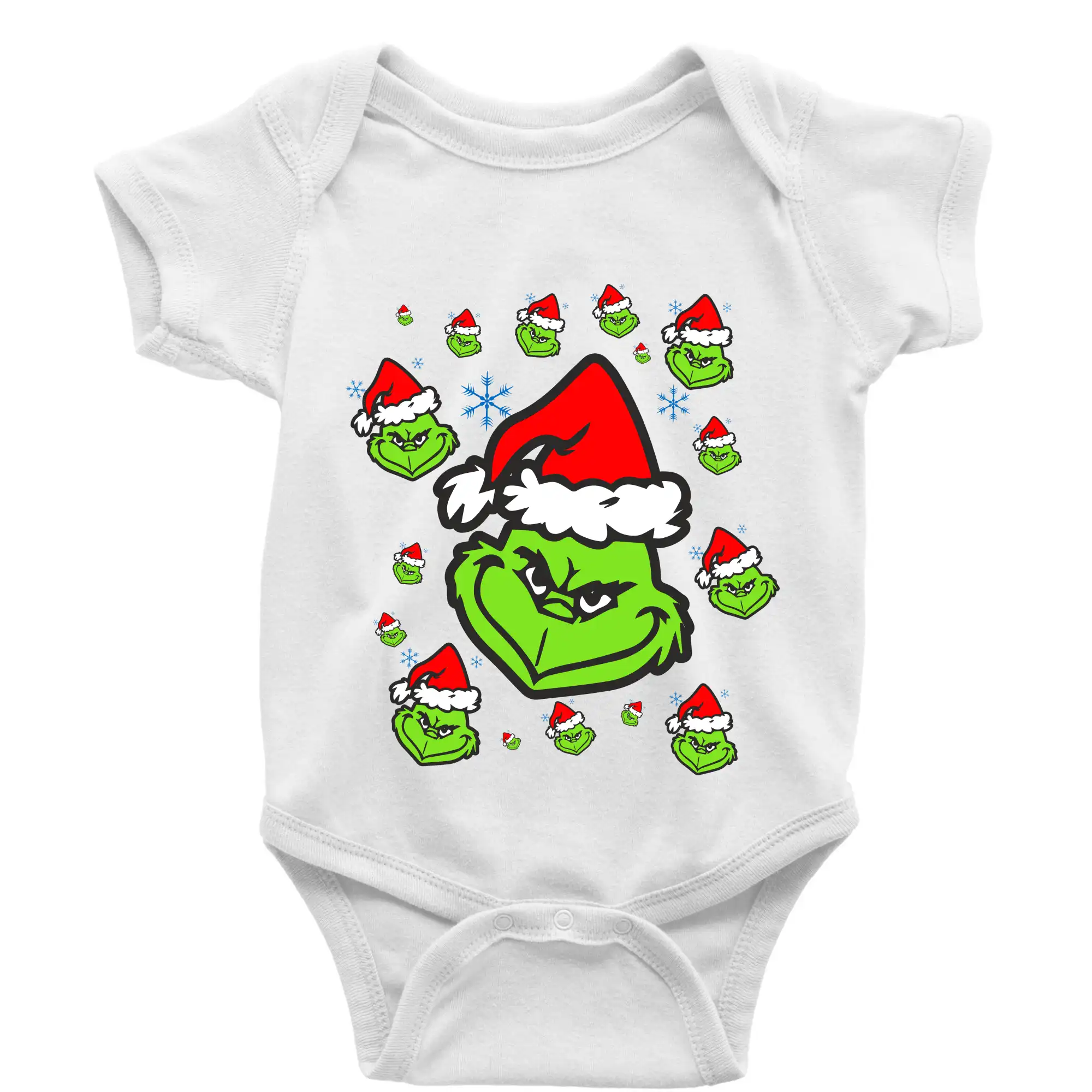Vianočné tričká - Grinch Vianoce - Body dojčenské s krátkym rukávom